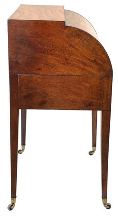 18th Century Mahogany Cylinder Desk