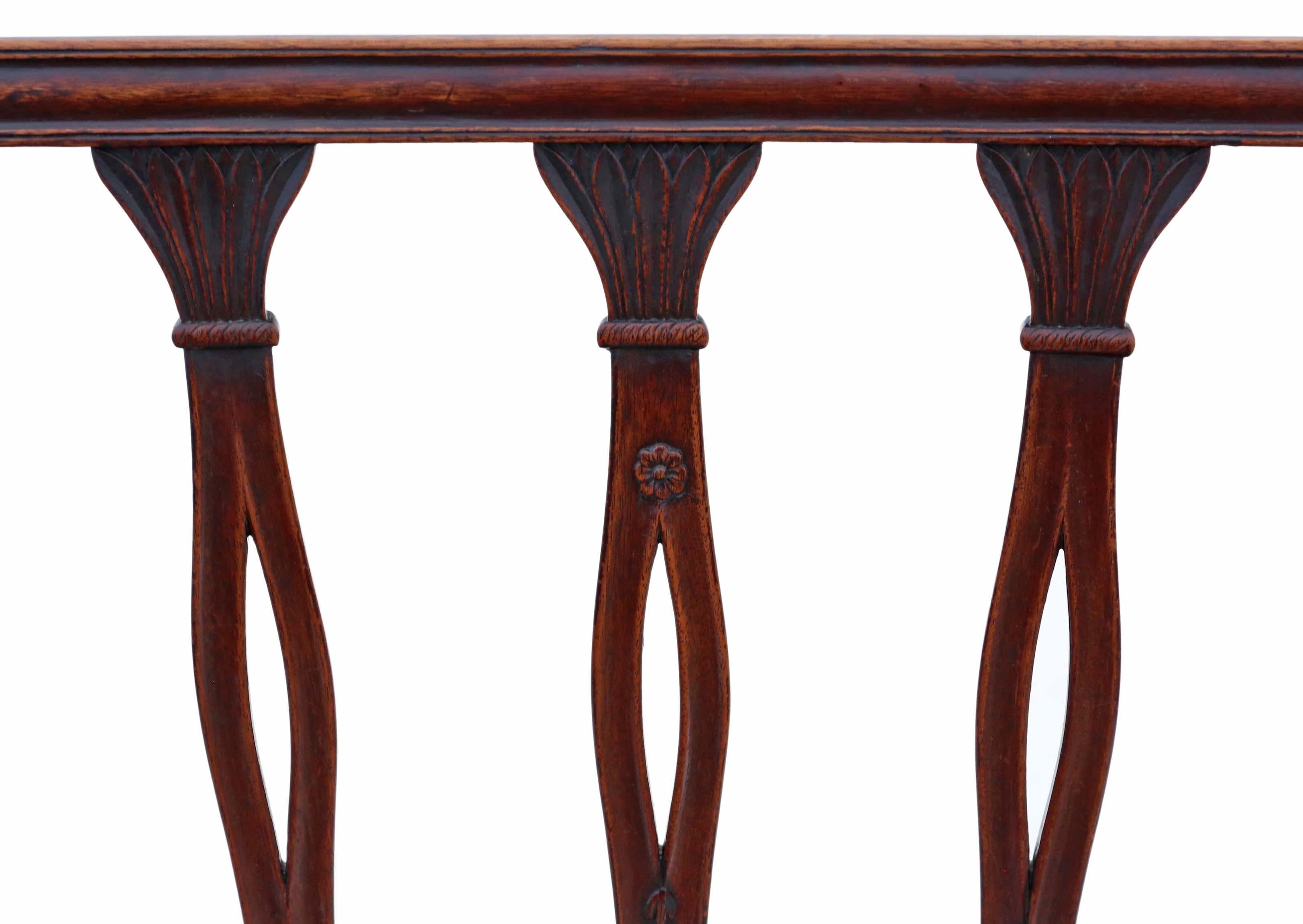 18th Century Mahogany Dining Chairs: Set of 8 (6 + 2), Antique Quality, C1820 For Sale 1
