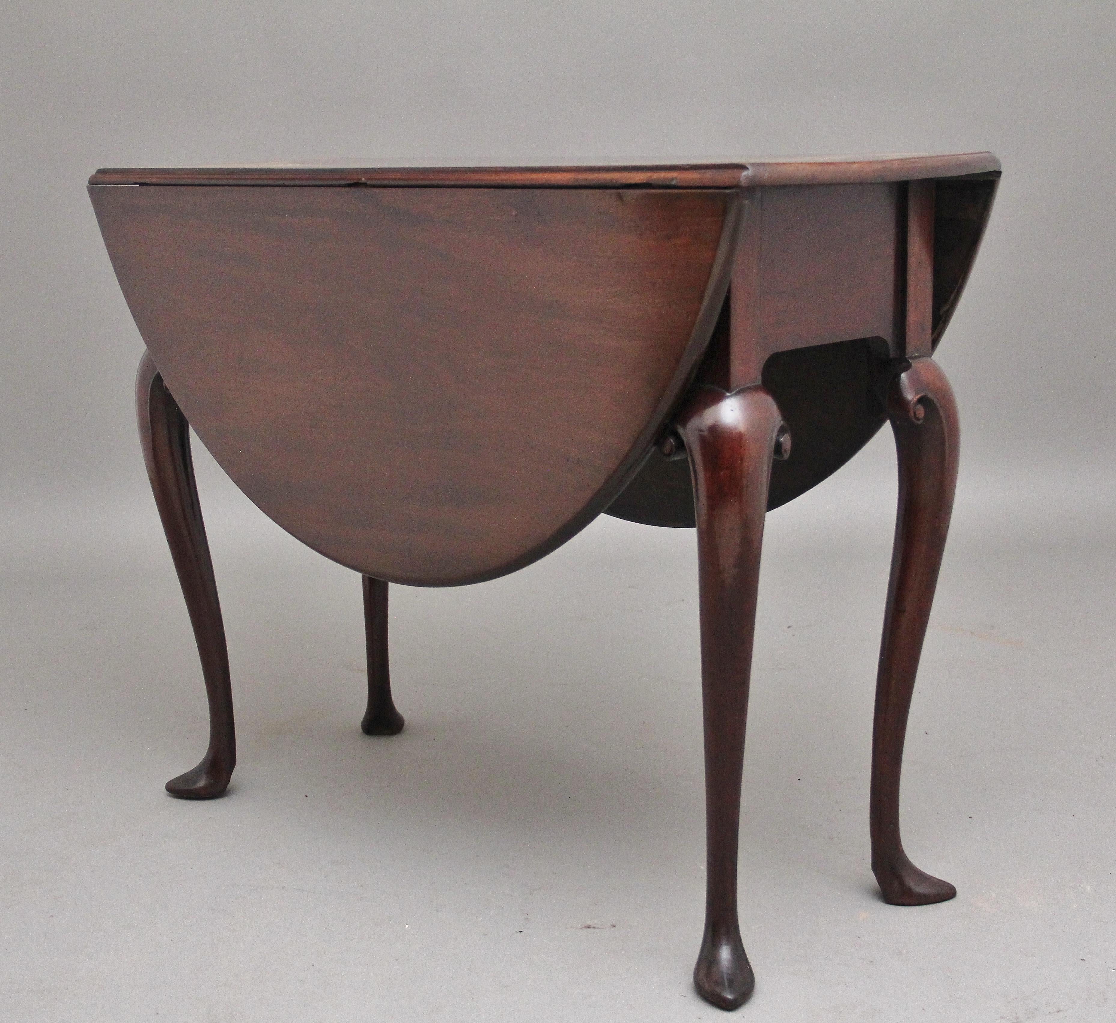 18th Century Mahogany Drop Leaf Table from the Georgian Period 1