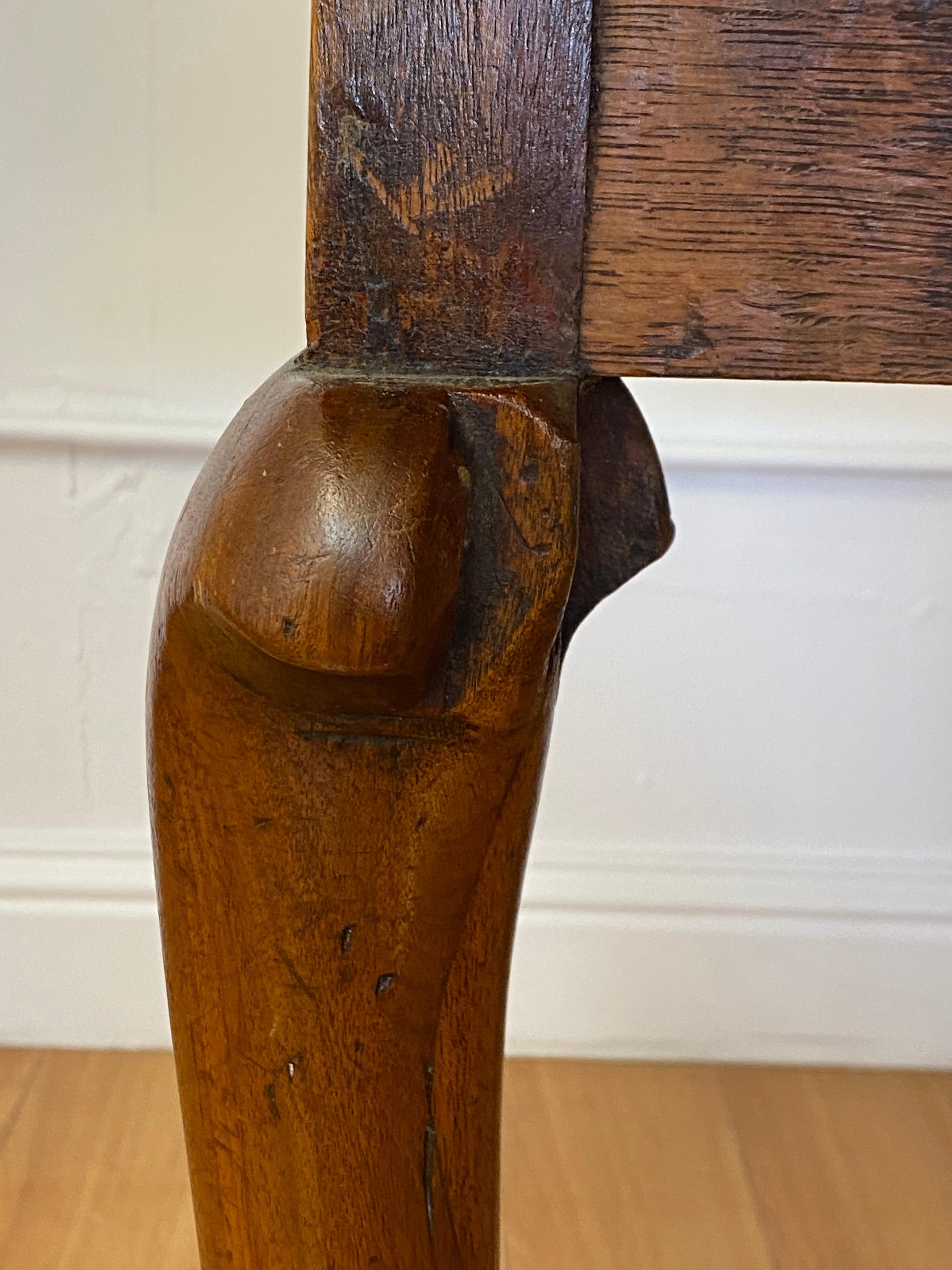 18th Century Mahogany Drop-Leaf Table with Hoof Feet For Sale 6