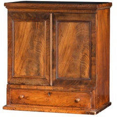 18th Century Mahogany Dwarf Cupboard Retaining the Original Turned Knobs