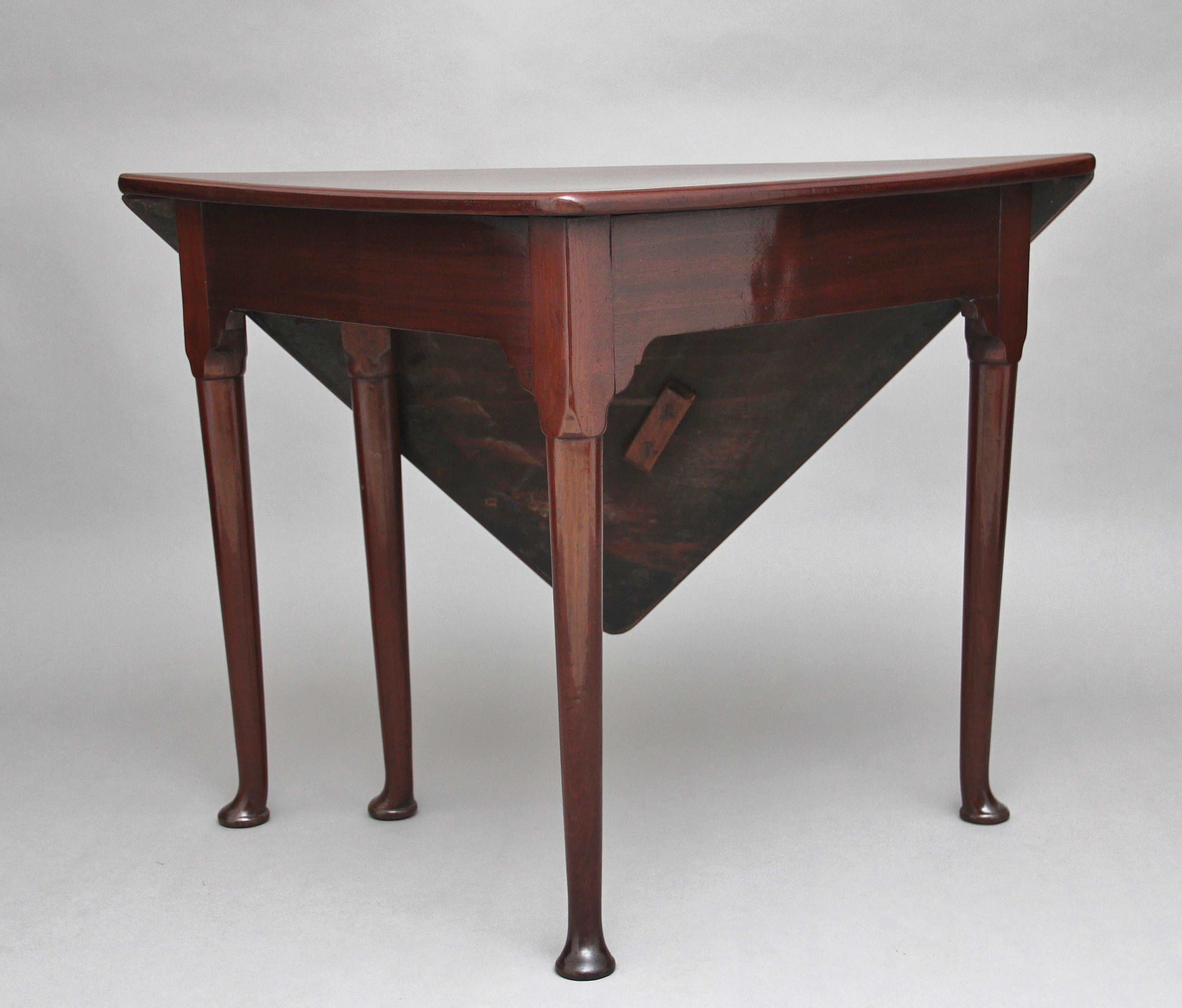 Georgian 18th Century Mahogany Envelope Table