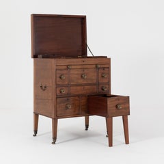 18th Century Mahogany George III Travelling Dressing Chest