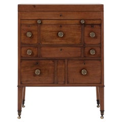 18th Century Mahogany George III Travelling Dressing Chest