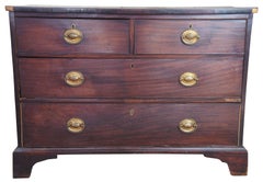 Antique Late 18th Century Mahogany English Georgian Chest of Drawers Dresser