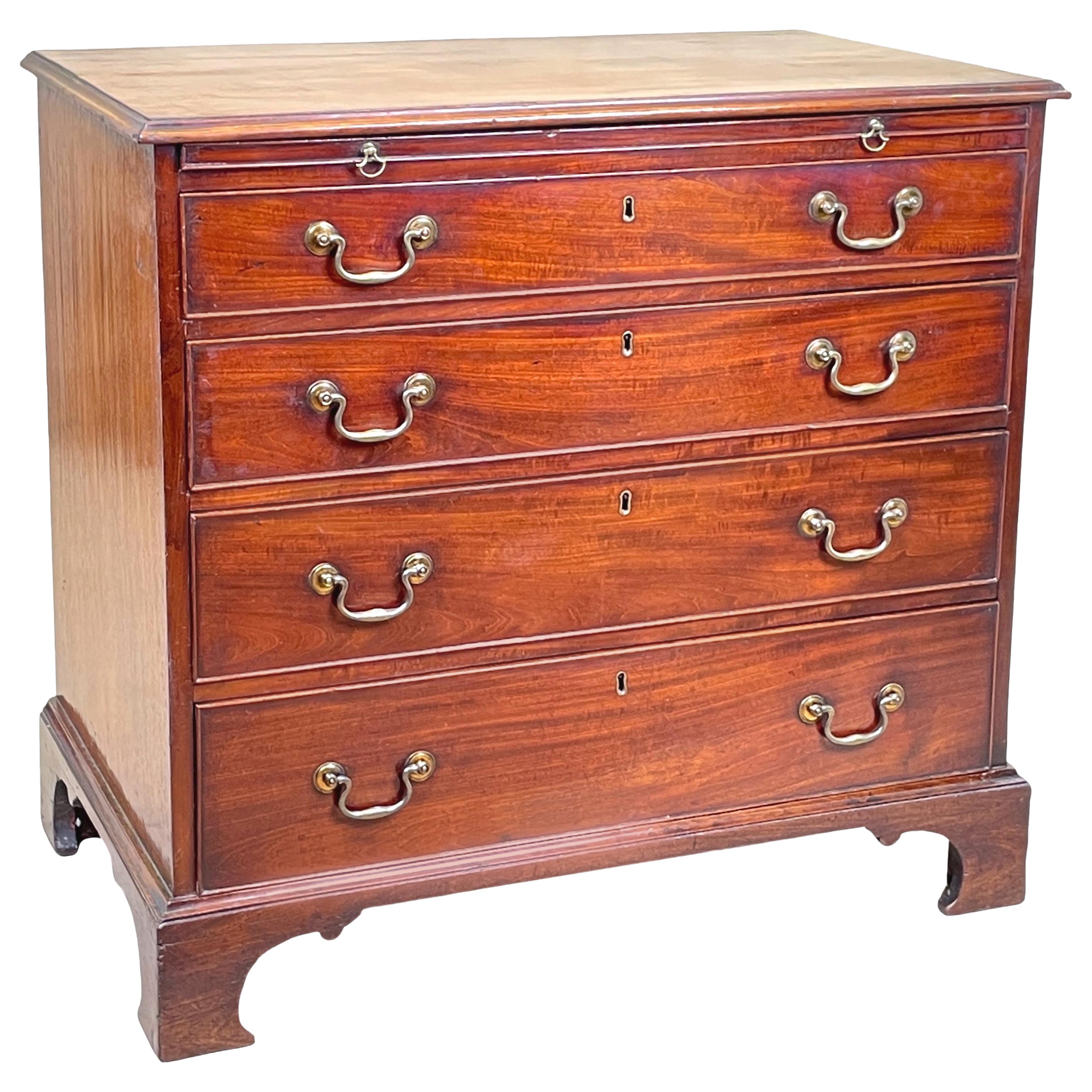 Mid 18th Century Chippendale Mahogany Chest, England, Circa 1760 For Sale