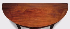 18th Century Mahogany Half Round Console or Serving Table