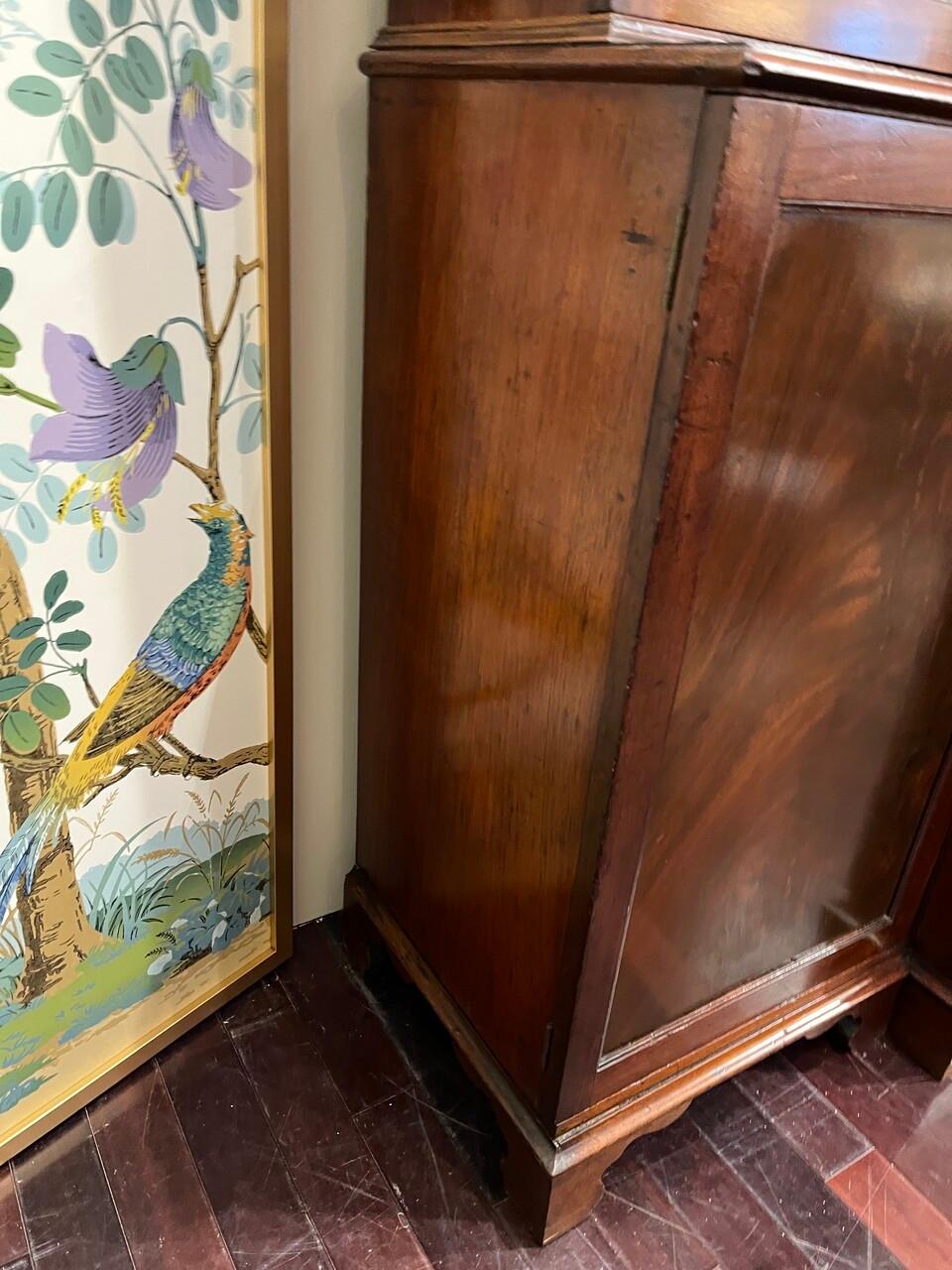 Mobile da biblioteca irlandese in mogano del XVIII secolo con vetro originale in vendita 5