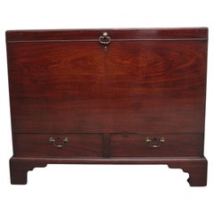 Antique 18th Century mahogany Irish silver chest
