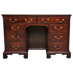 Antique 18th Century Mahogany Kneehole Desk