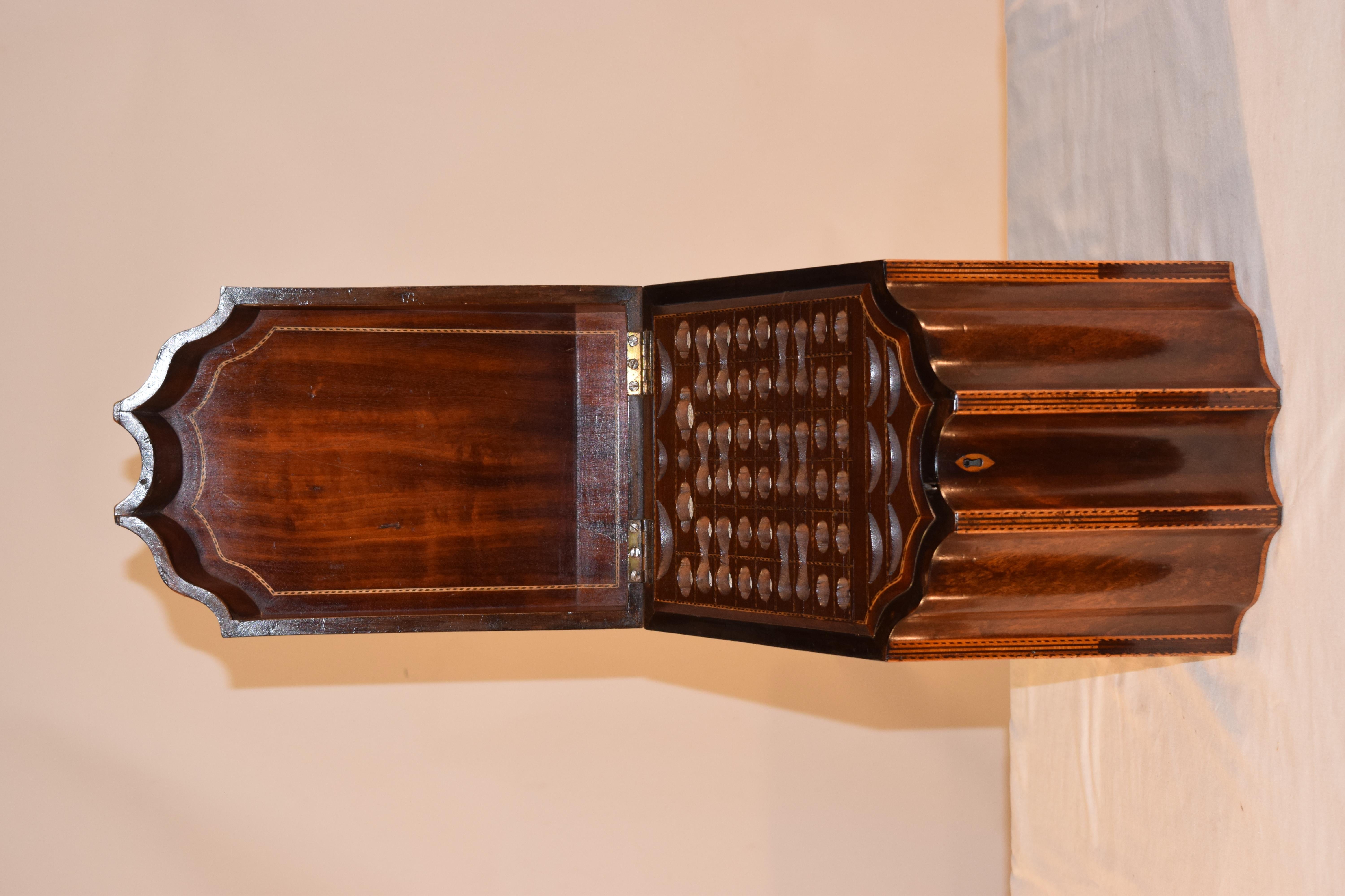 Ebony 18th Century Mahogany Knife Box