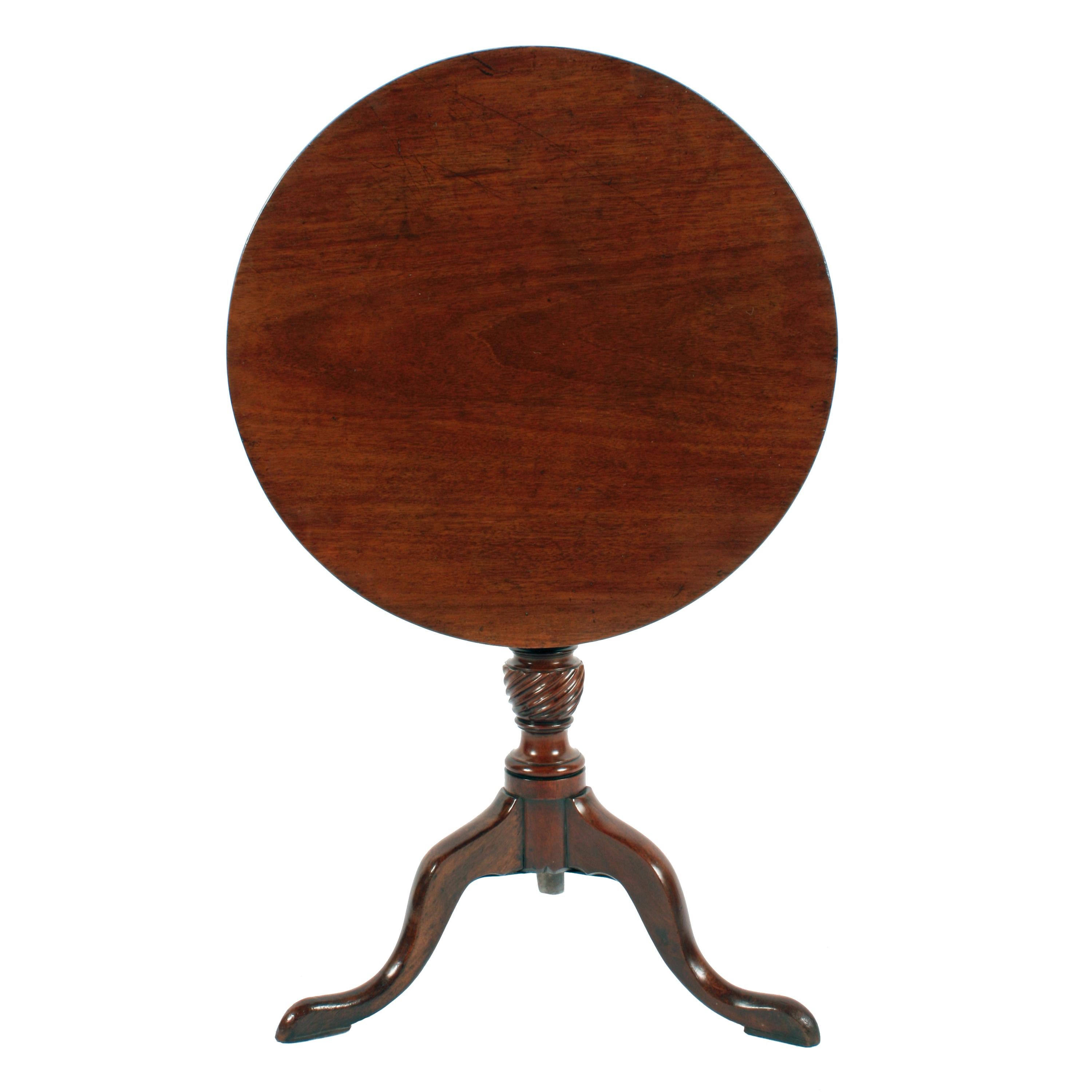 British 18th Century Mahogany Lamp Table