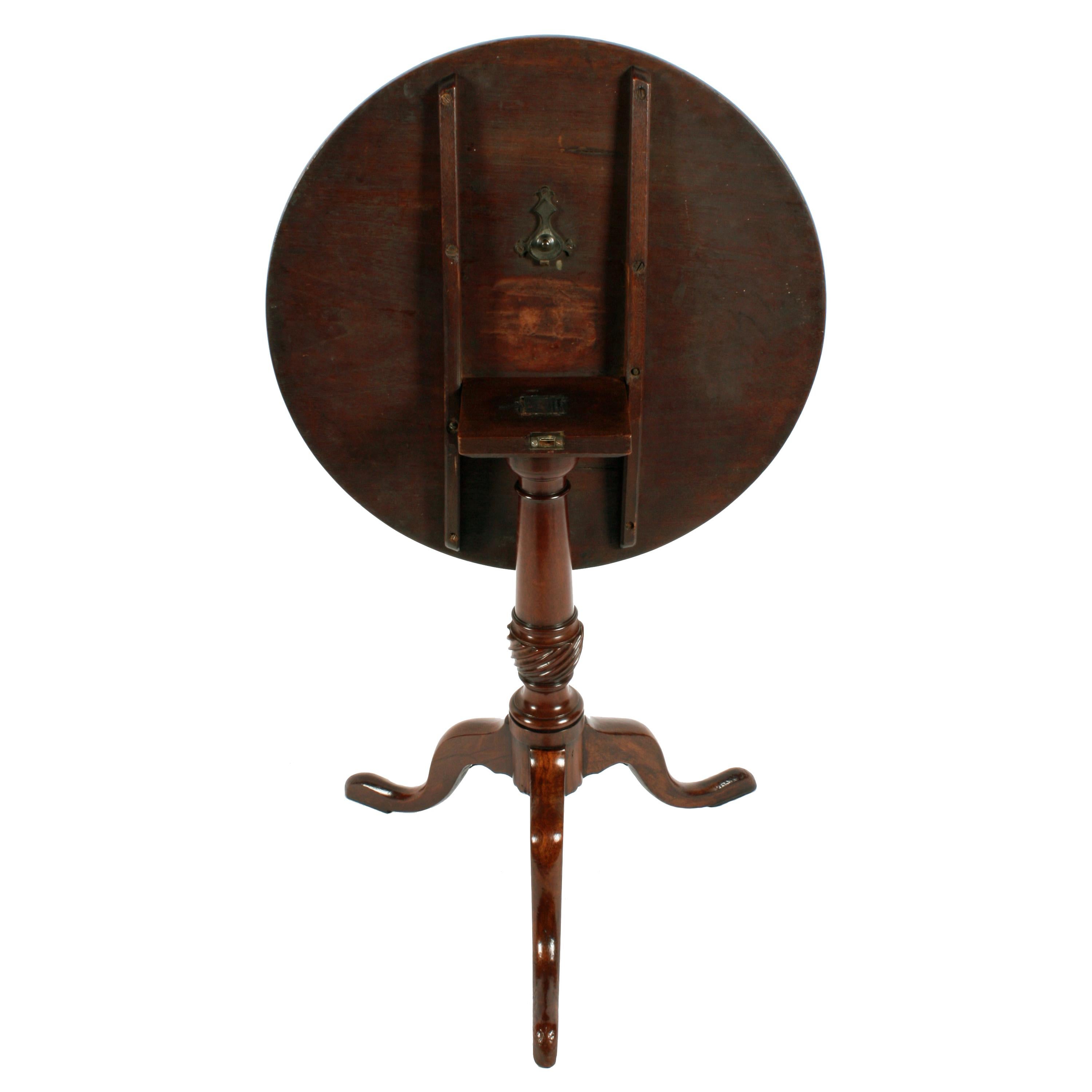 18th Century Mahogany Lamp Table 1