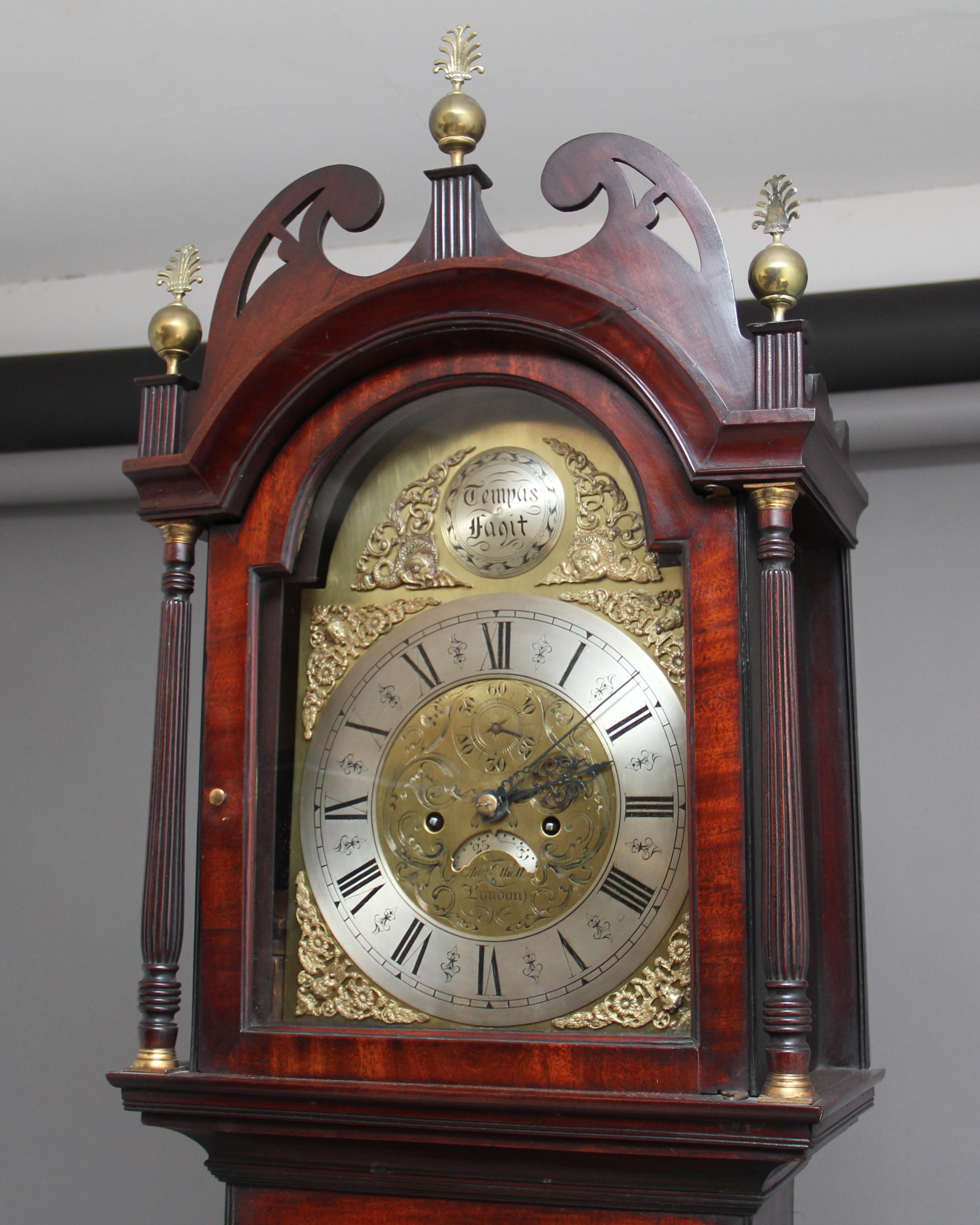 18th Century Mahogany Long Case Clock 4