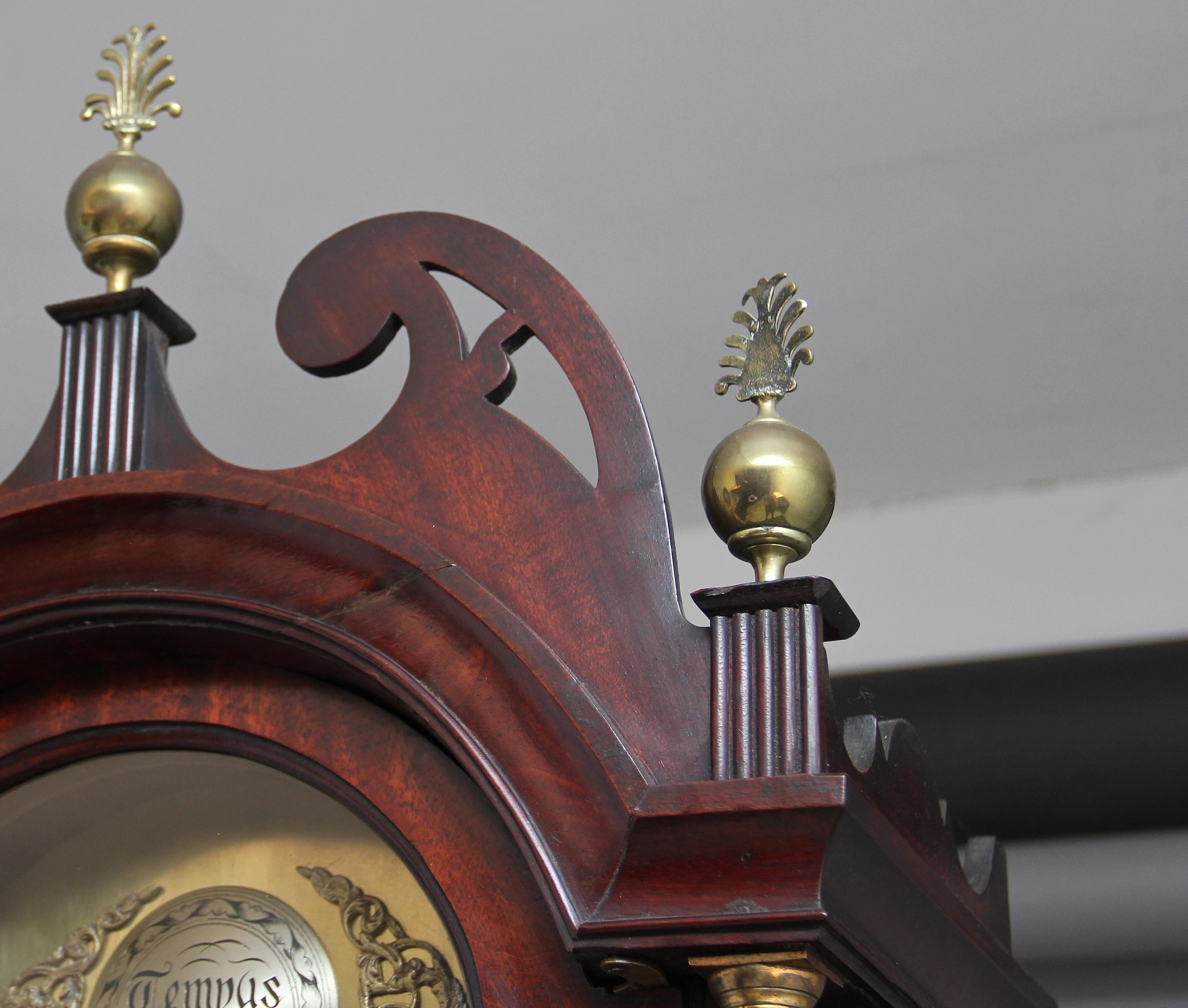 18th Century Mahogany Long Case Clock 5