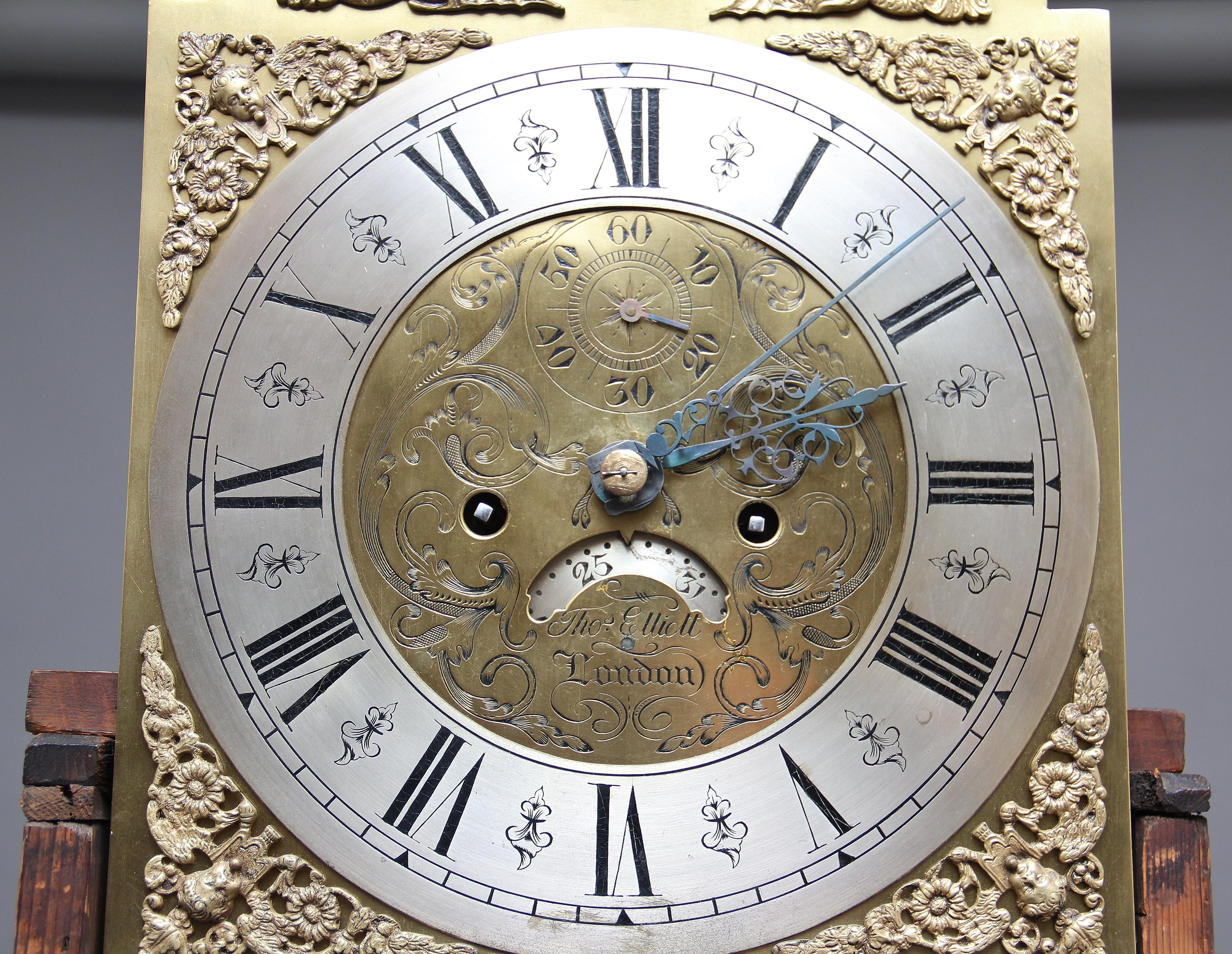 18th Century Mahogany Long Case Clock 8
