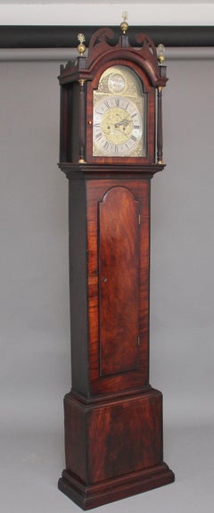 18th Century Mahogany Long Case Clock