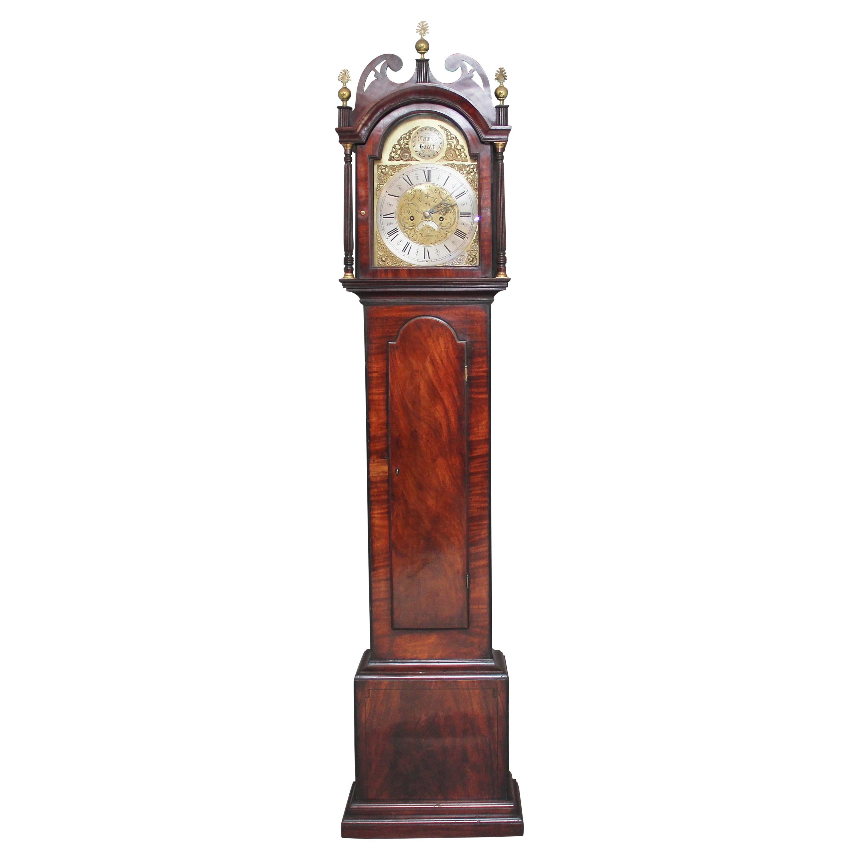 18th Century Mahogany Long Case Clock