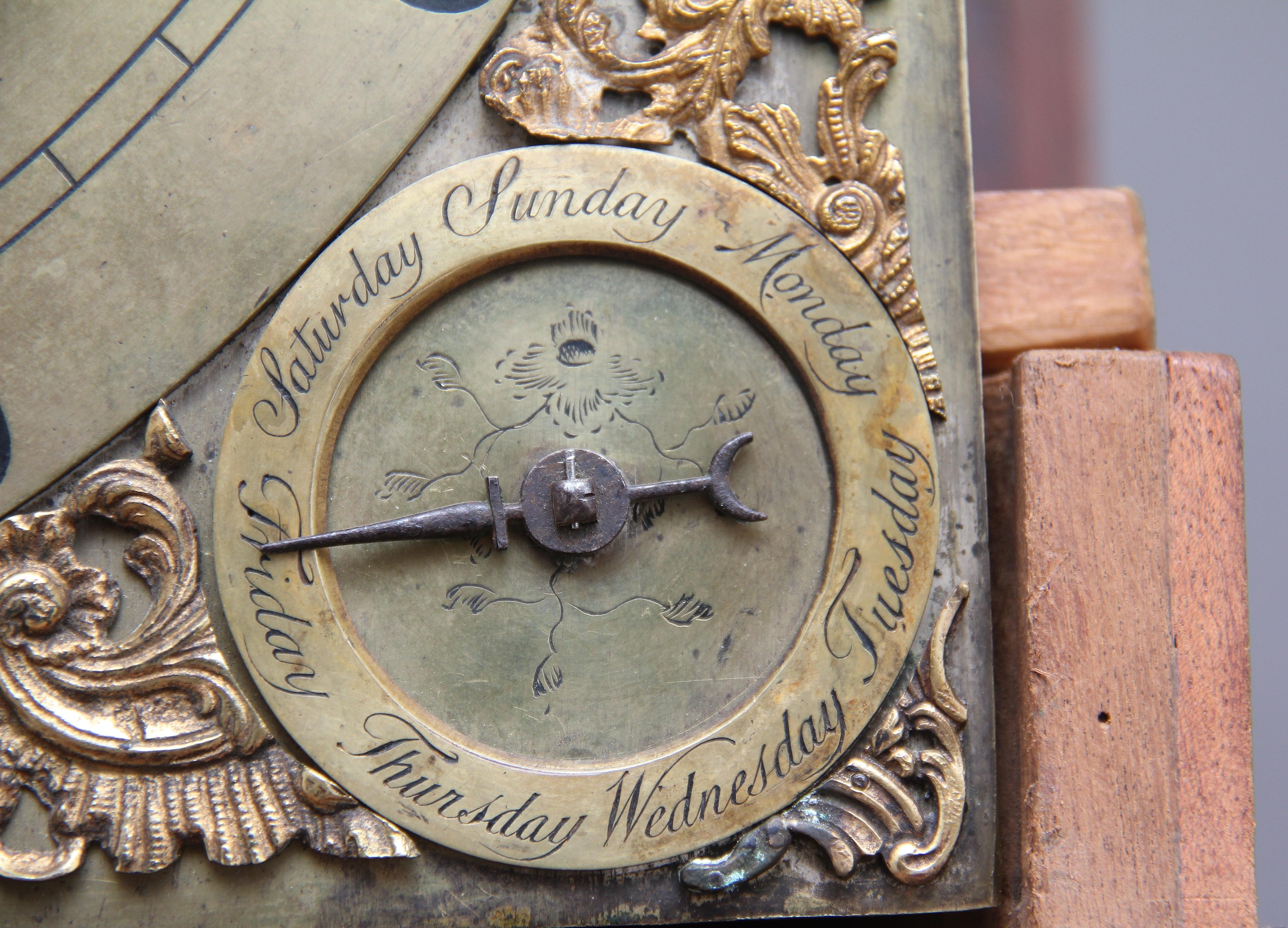 Georgian 18th Century Mahogany Longcase Clock by John Wood of Grantham For Sale