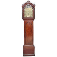 18th Century Mahogany Longcase Clock by John Wood of Grantham