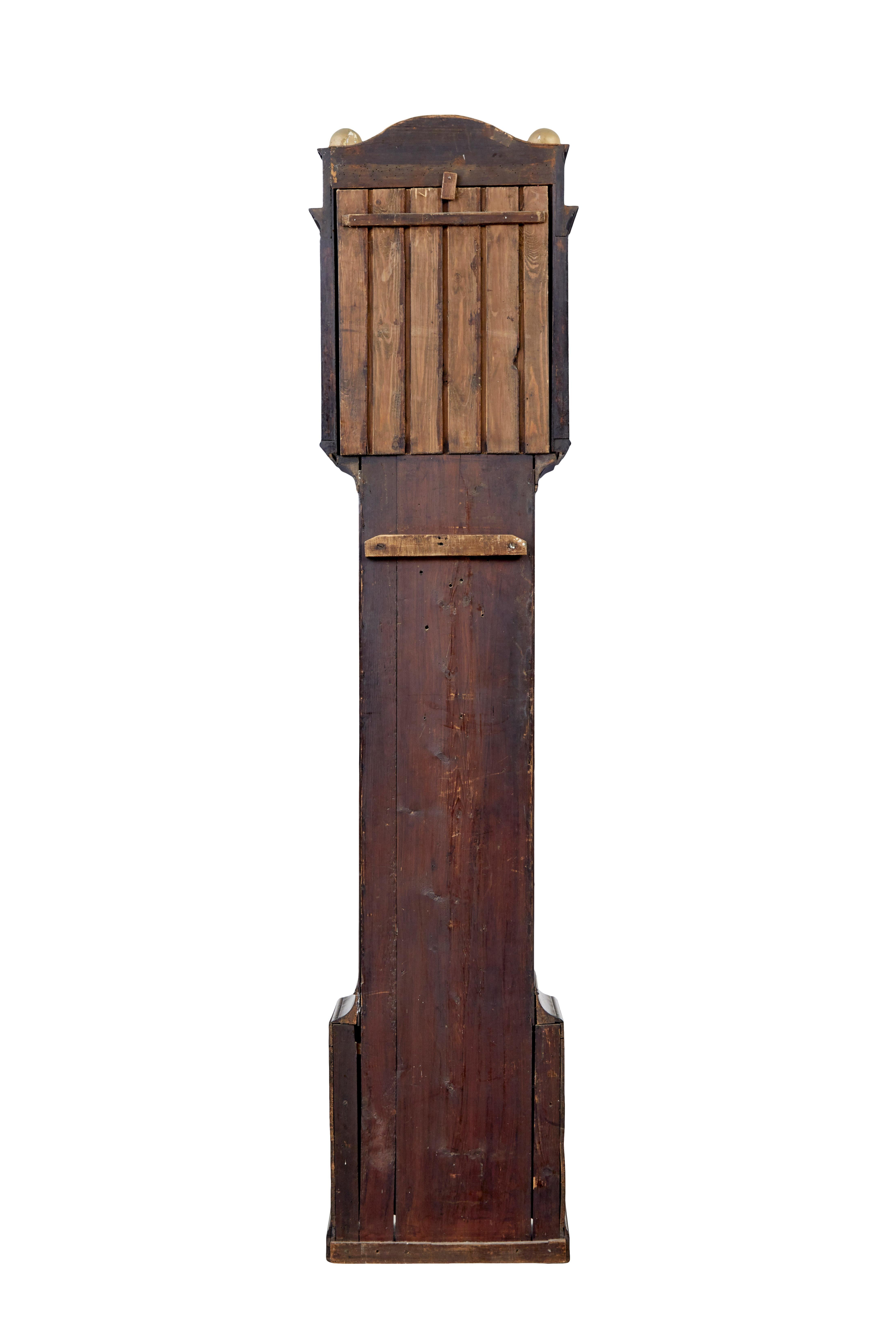English 18th century mahogany longcase clock John Purden of London For Sale