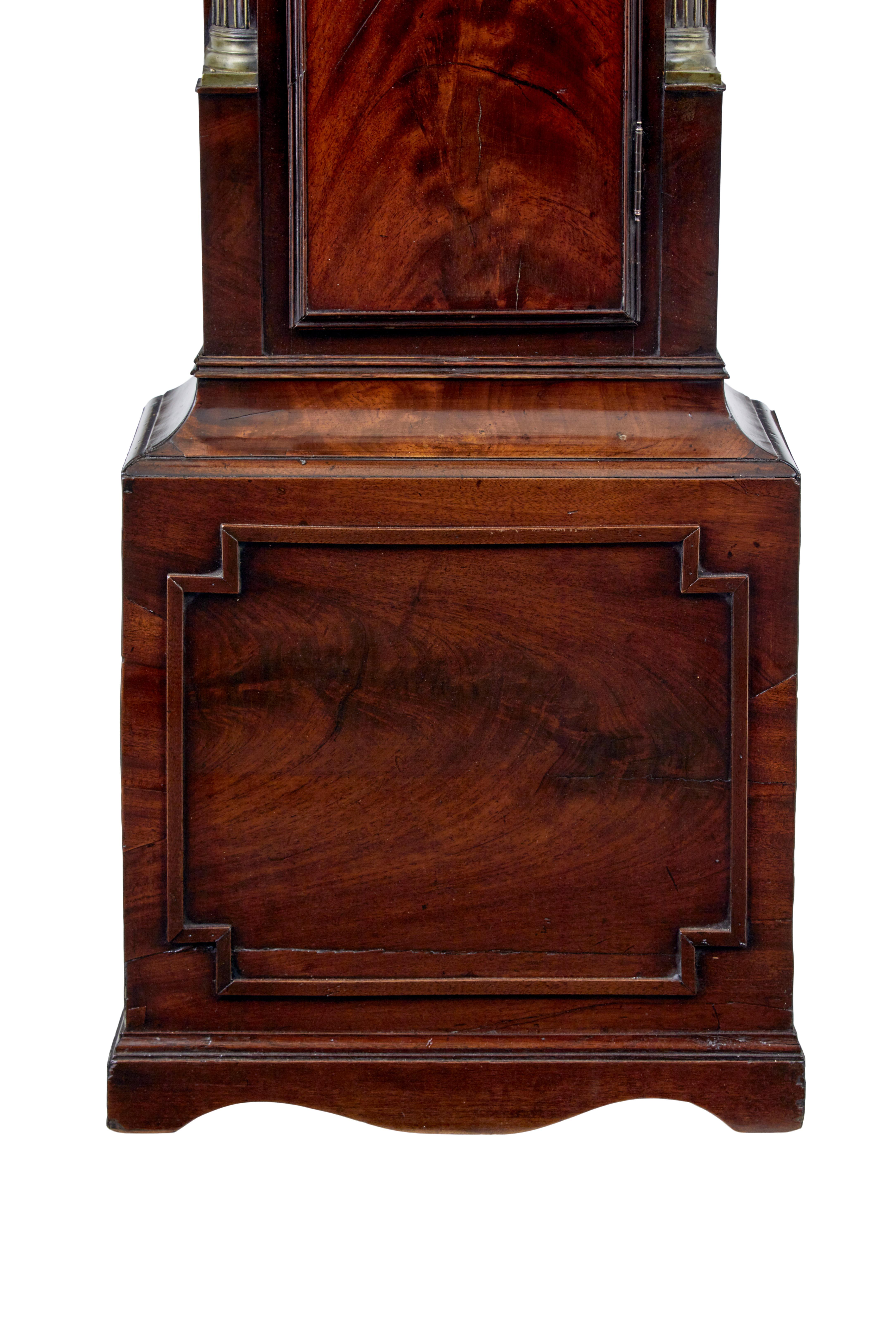 18th century mahogany longcase clock John Purden of London In Good Condition For Sale In Debenham, Suffolk