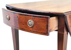 18th Century Mahogany Oval Pembroke Table