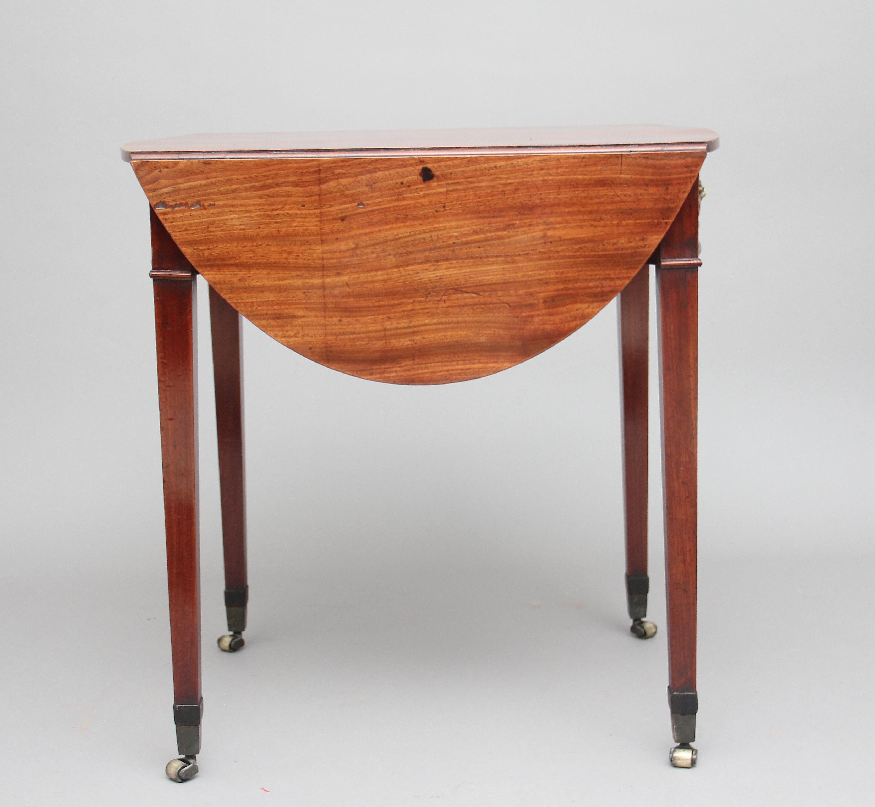 Late 18th Century 18th Century Mahogany Pembroke Table