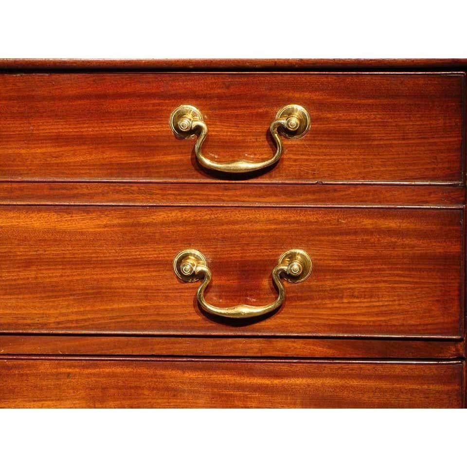 18th Century Mahogany Secretaire Bookcase China Cabinet For Sale 4