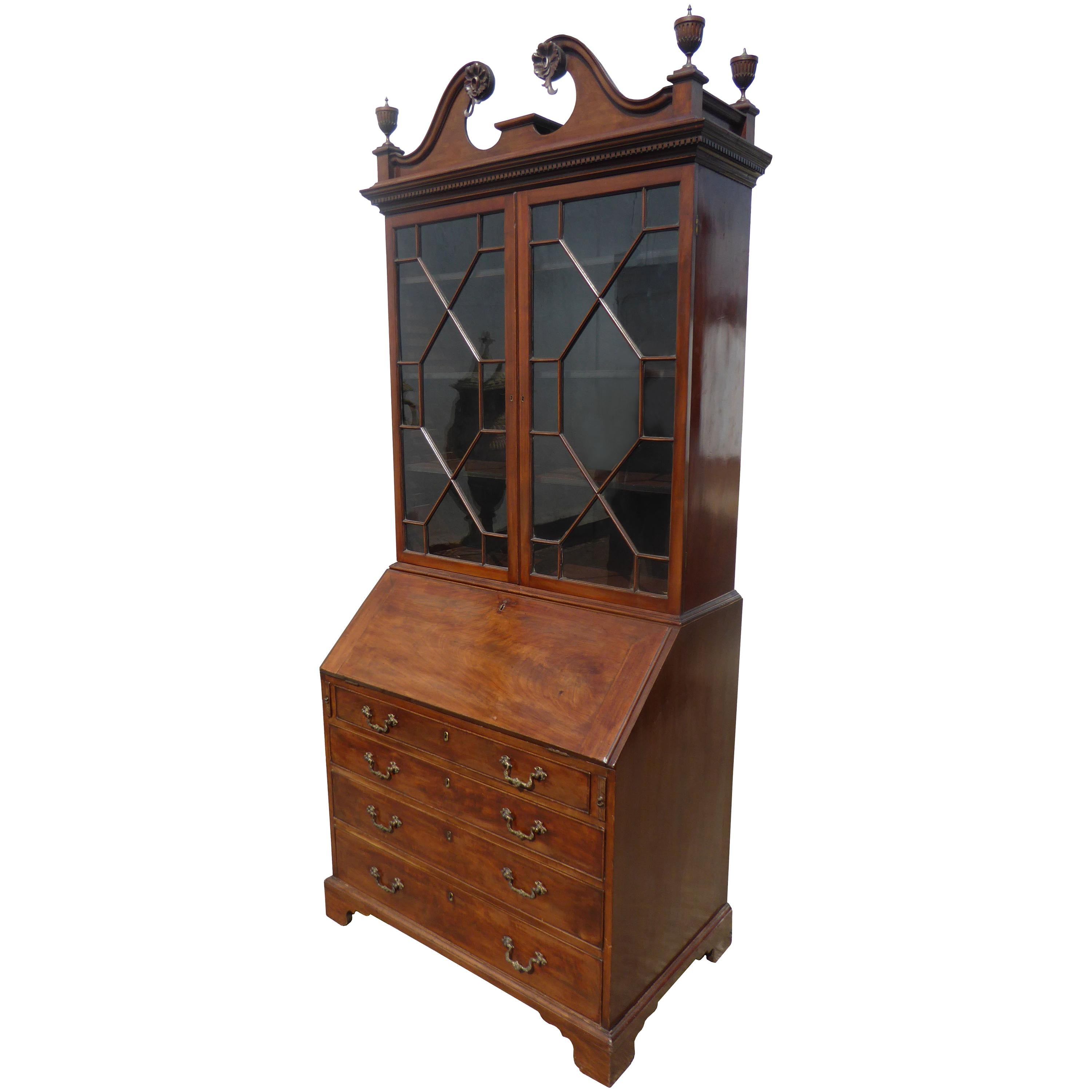 18th Century Mahogany Secretary Bookcase