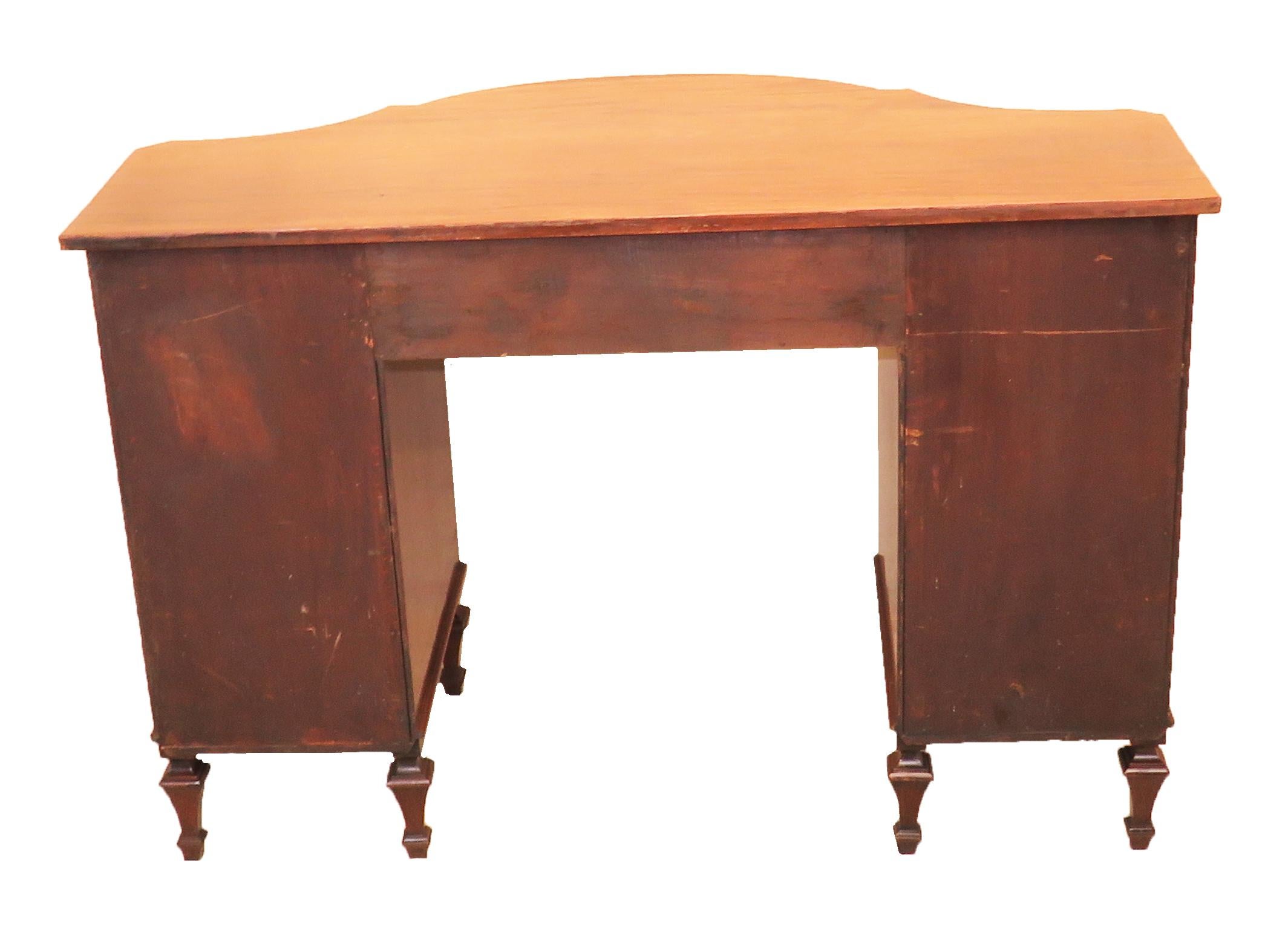 18th Century Mahogany Serpentine Dressing Table Side Cabinet 6