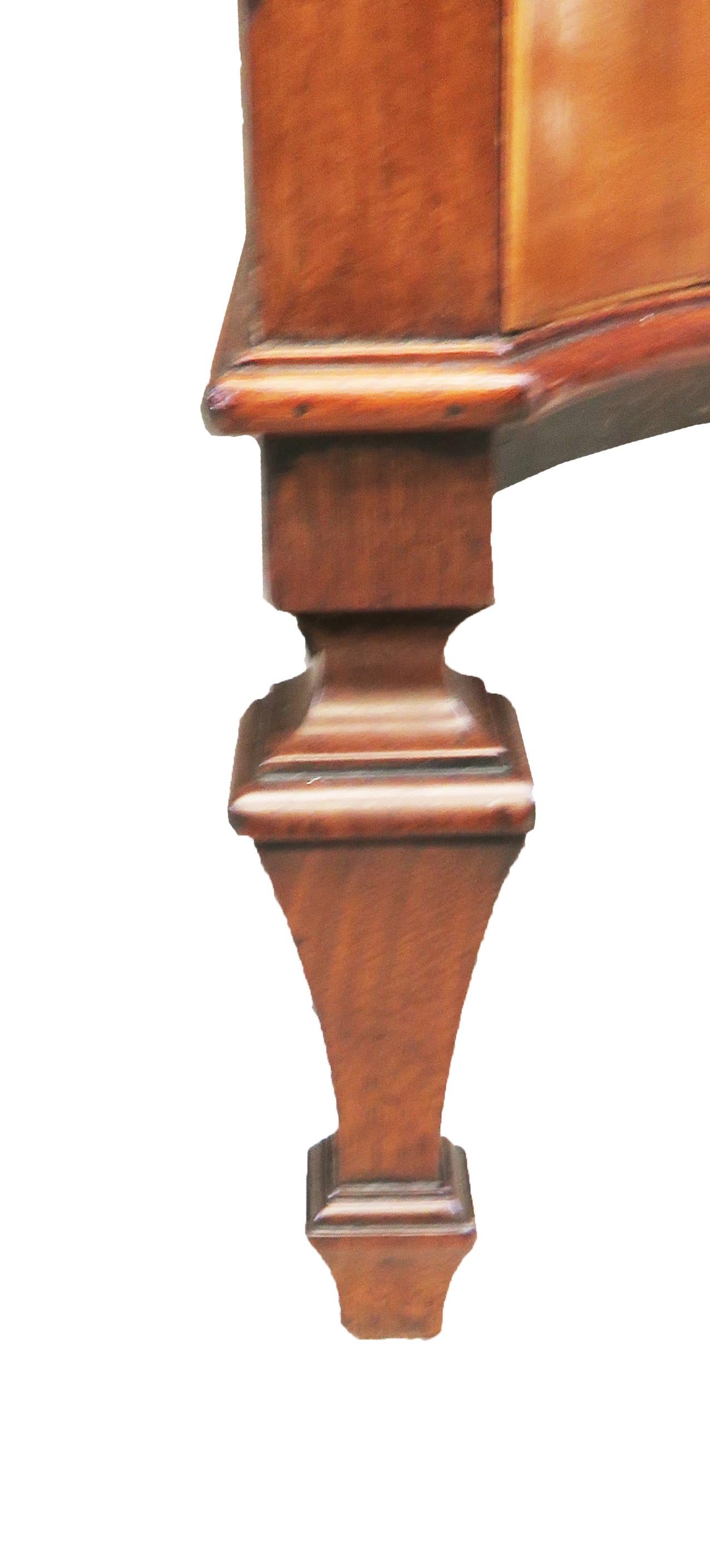 18th Century Mahogany Serpentine Dressing Table Side at 1stDibs