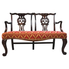 18th century mahogany settee