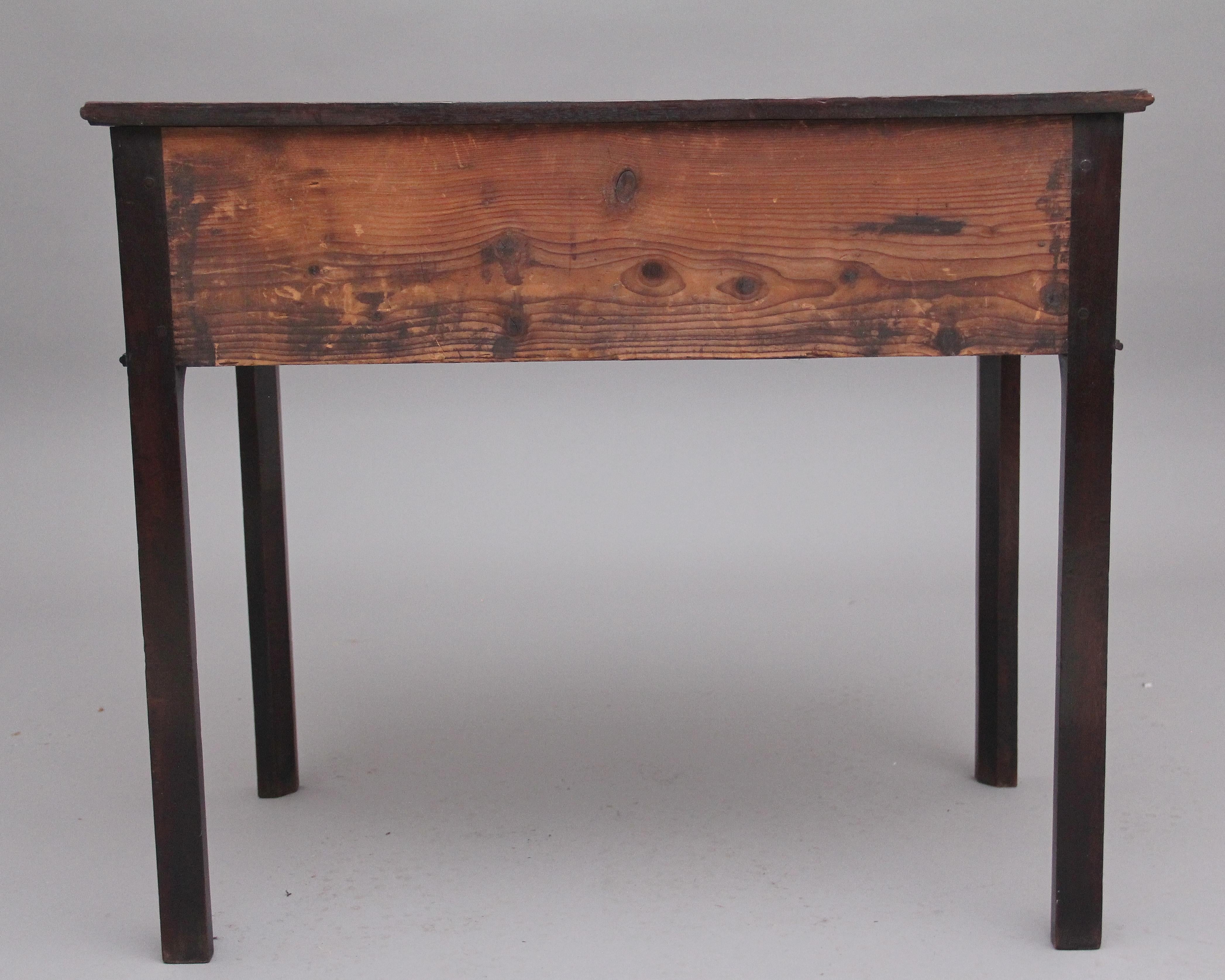 18th Century Mahogany Side Table 1