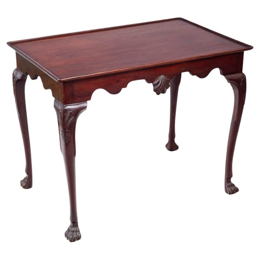 18th Century Mahogany Silver Table For Sale