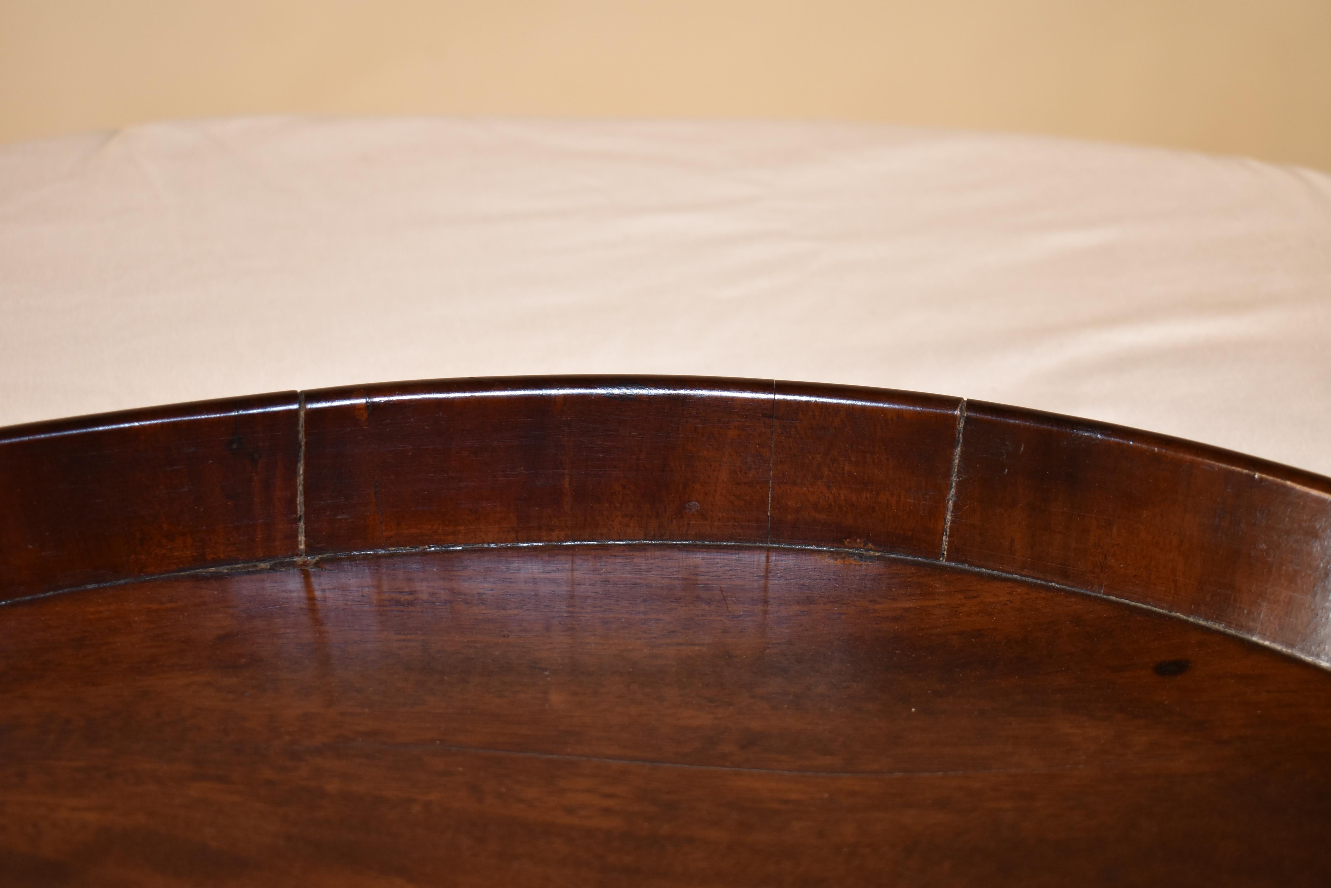 18th Century Mahogany Strapped Tray For Sale 1