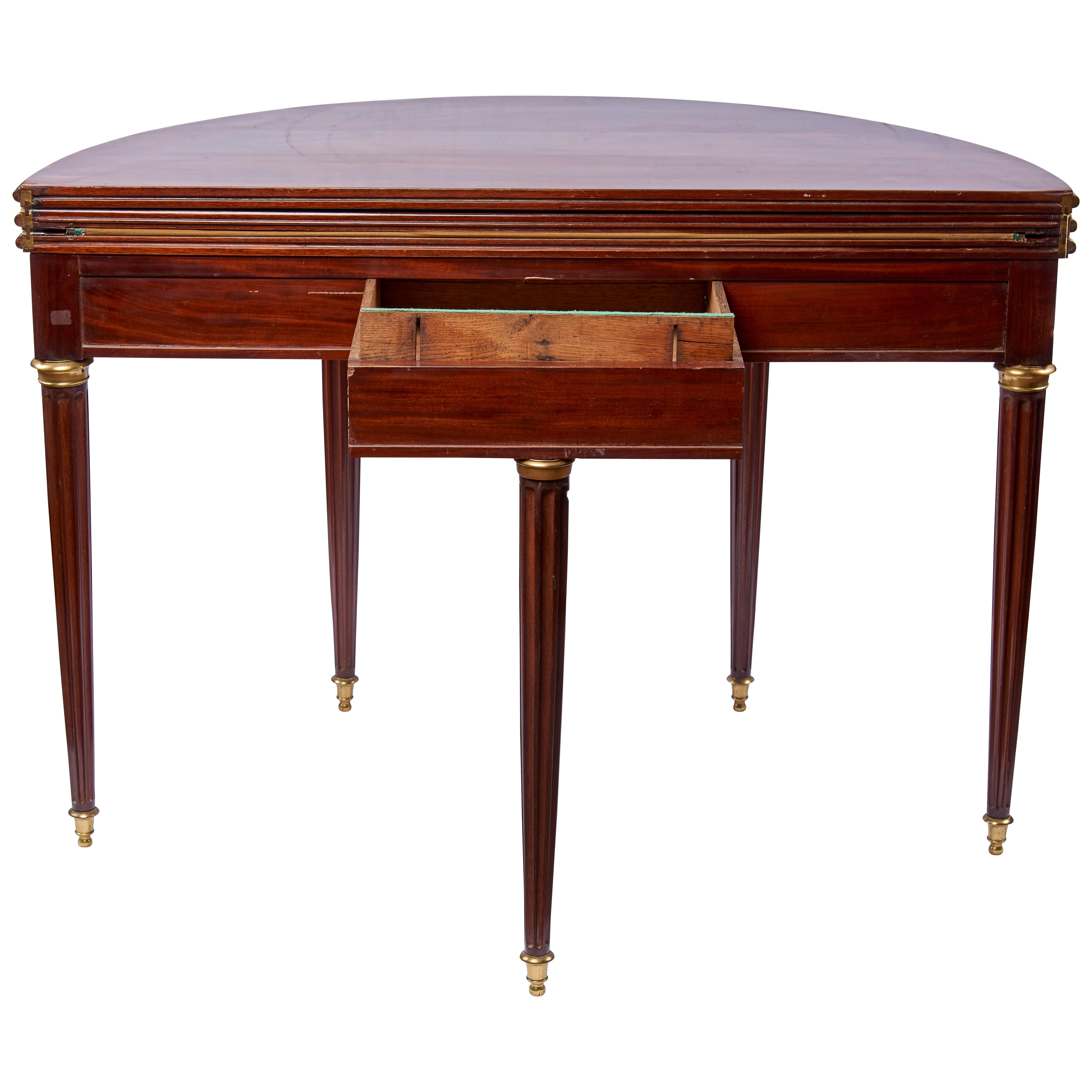 French 18th Century Mahogany Table by Biennais in Paris For Sale