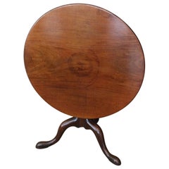 Antique 18th Century Mahogany Tilt-Top Table