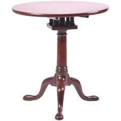 18th Century Mahogany Tilt-Top Wine Table