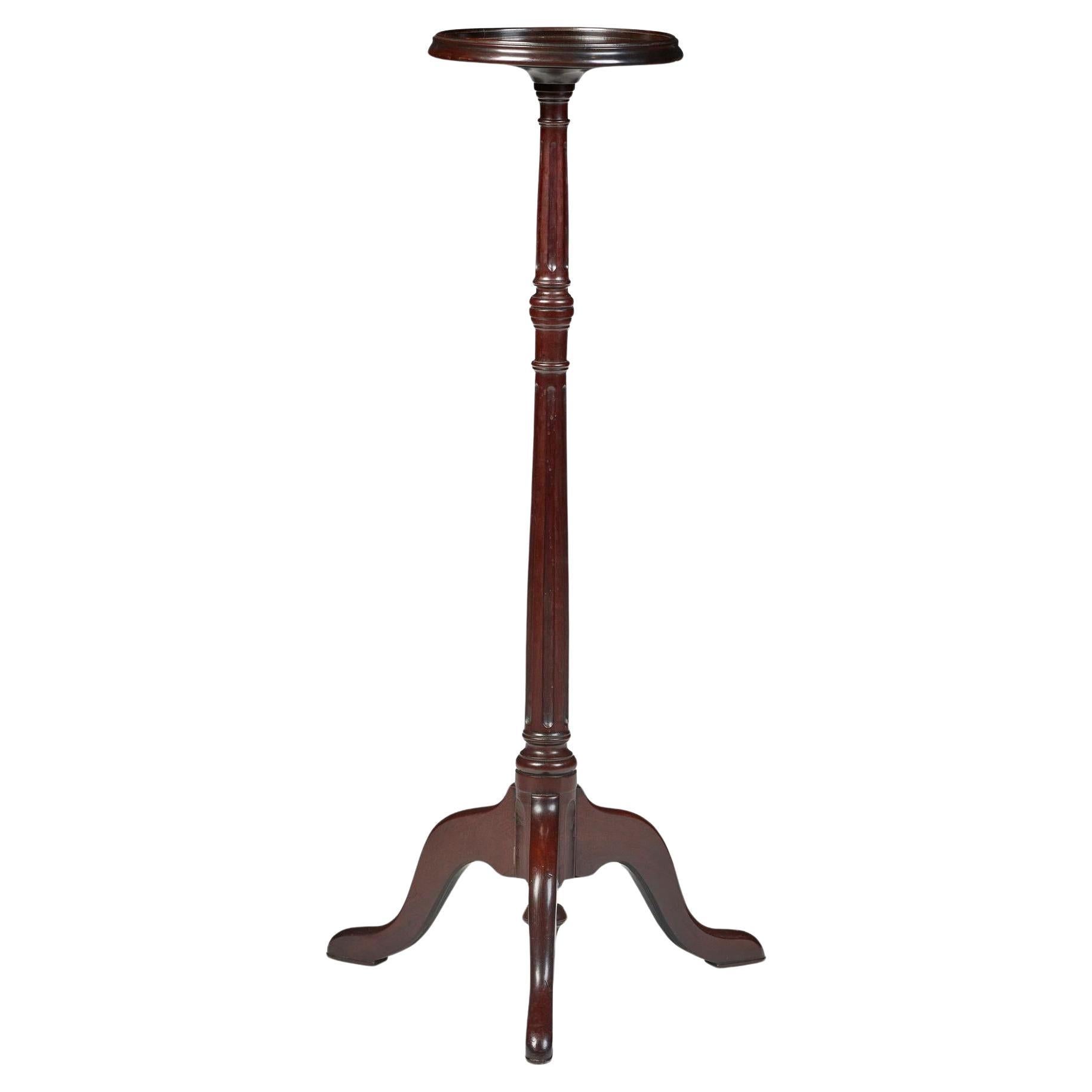 18th Century Mahogany Torchere Stand For Sale