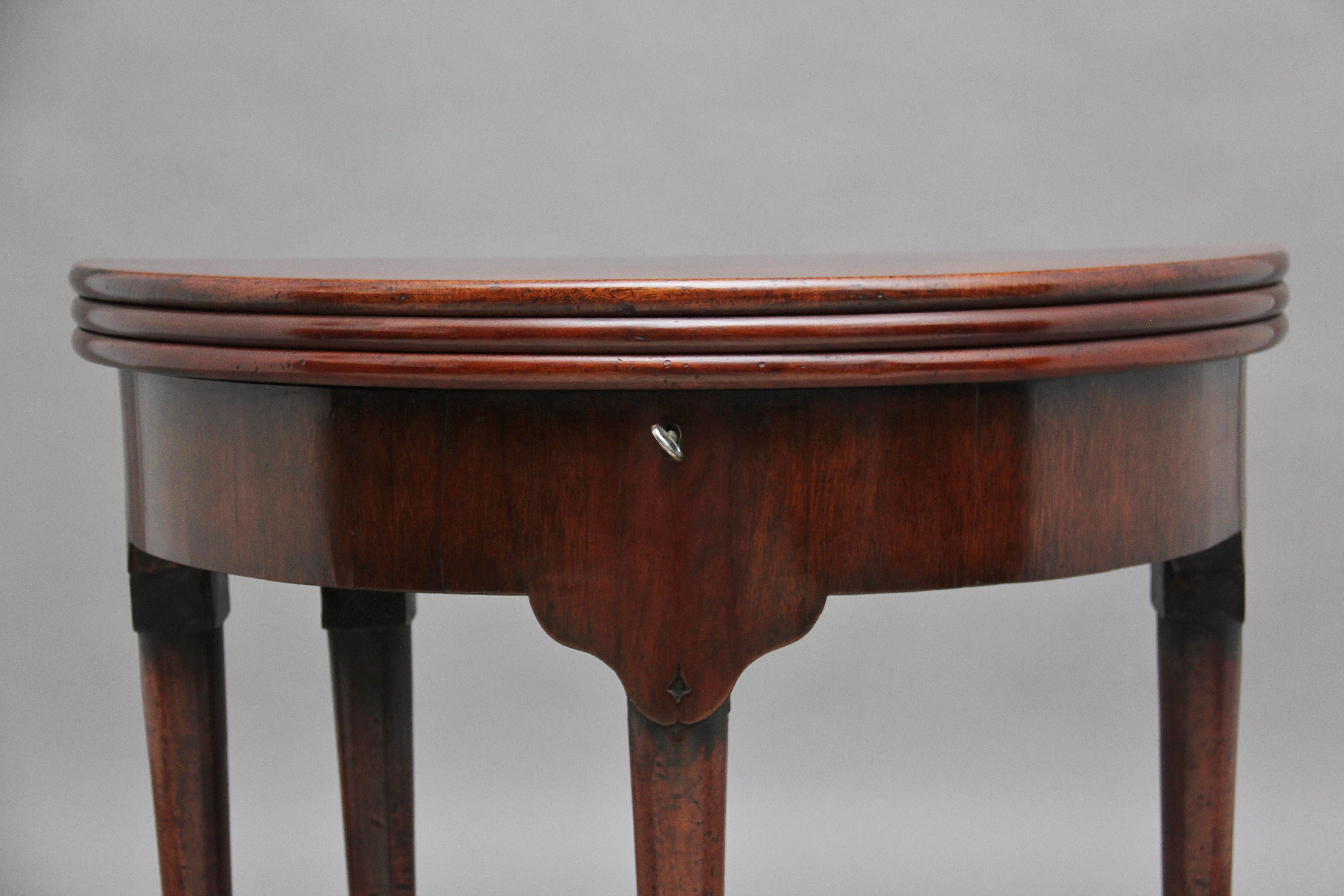 18th Century Mahogany Triple Top Games Table For Sale 4