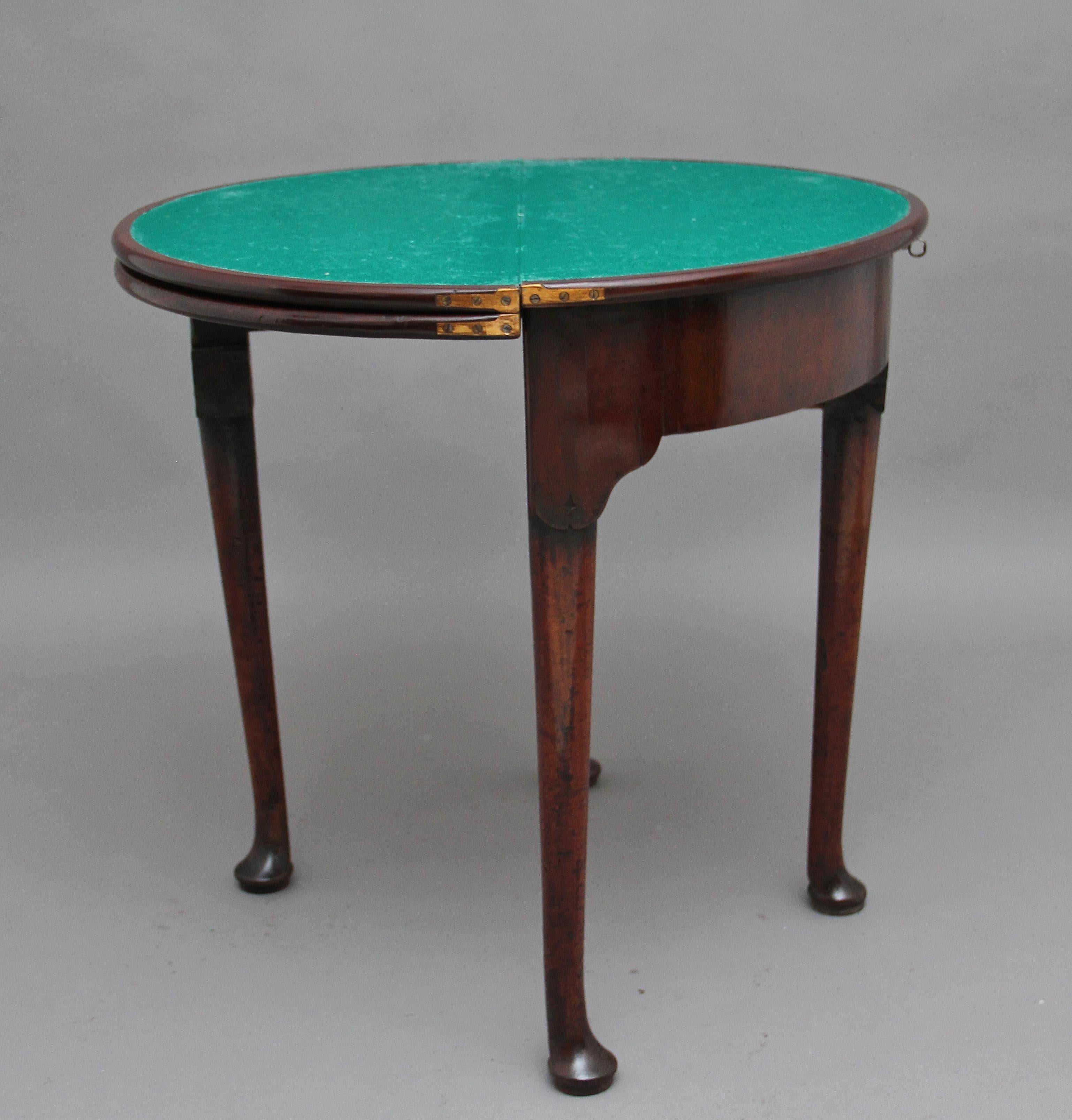 18th Century Mahogany Triple Top Games Table For Sale 1
