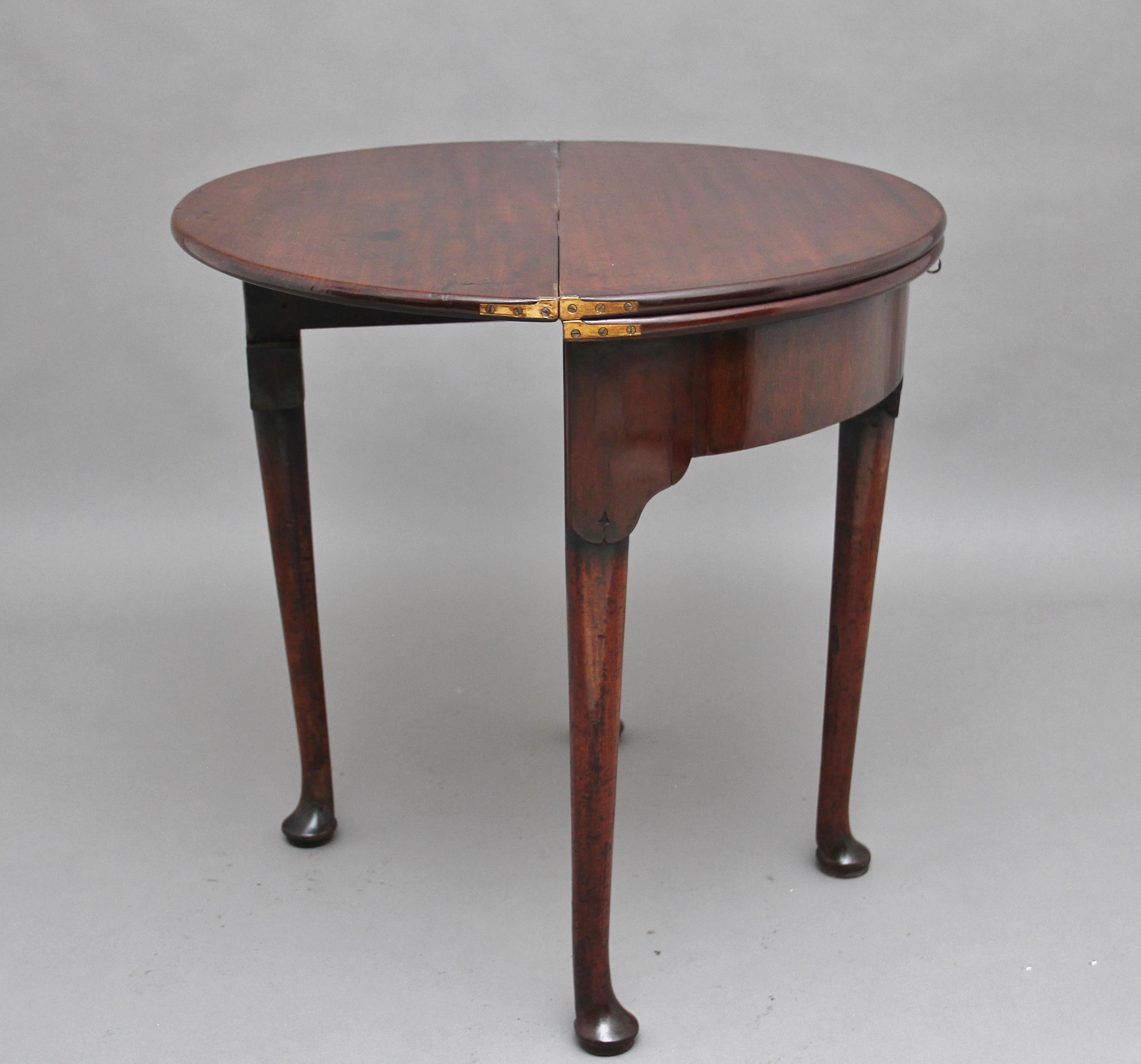 18th Century Mahogany Triple Top Games Table For Sale 2
