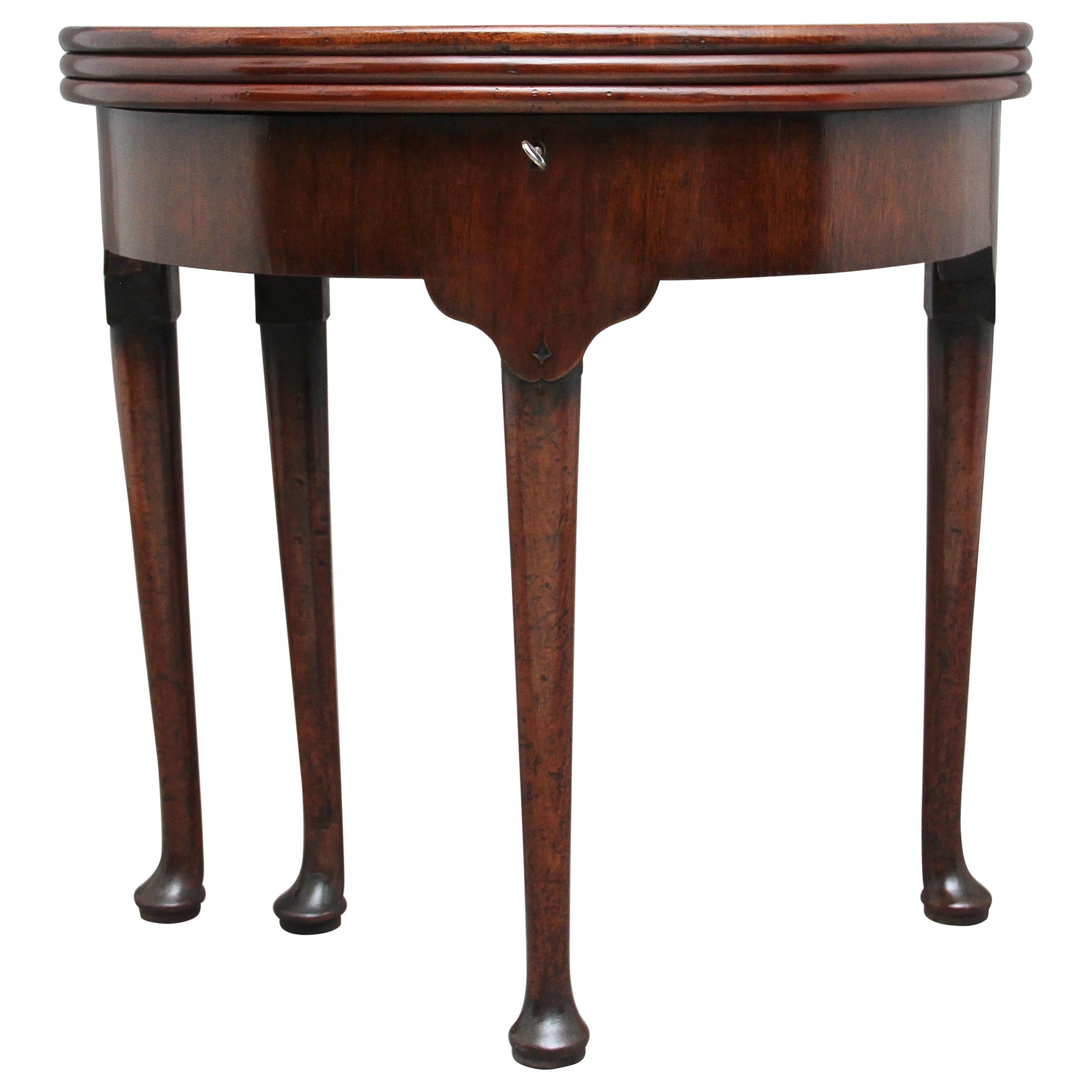 18th Century Mahogany Triple Top Games Table For Sale