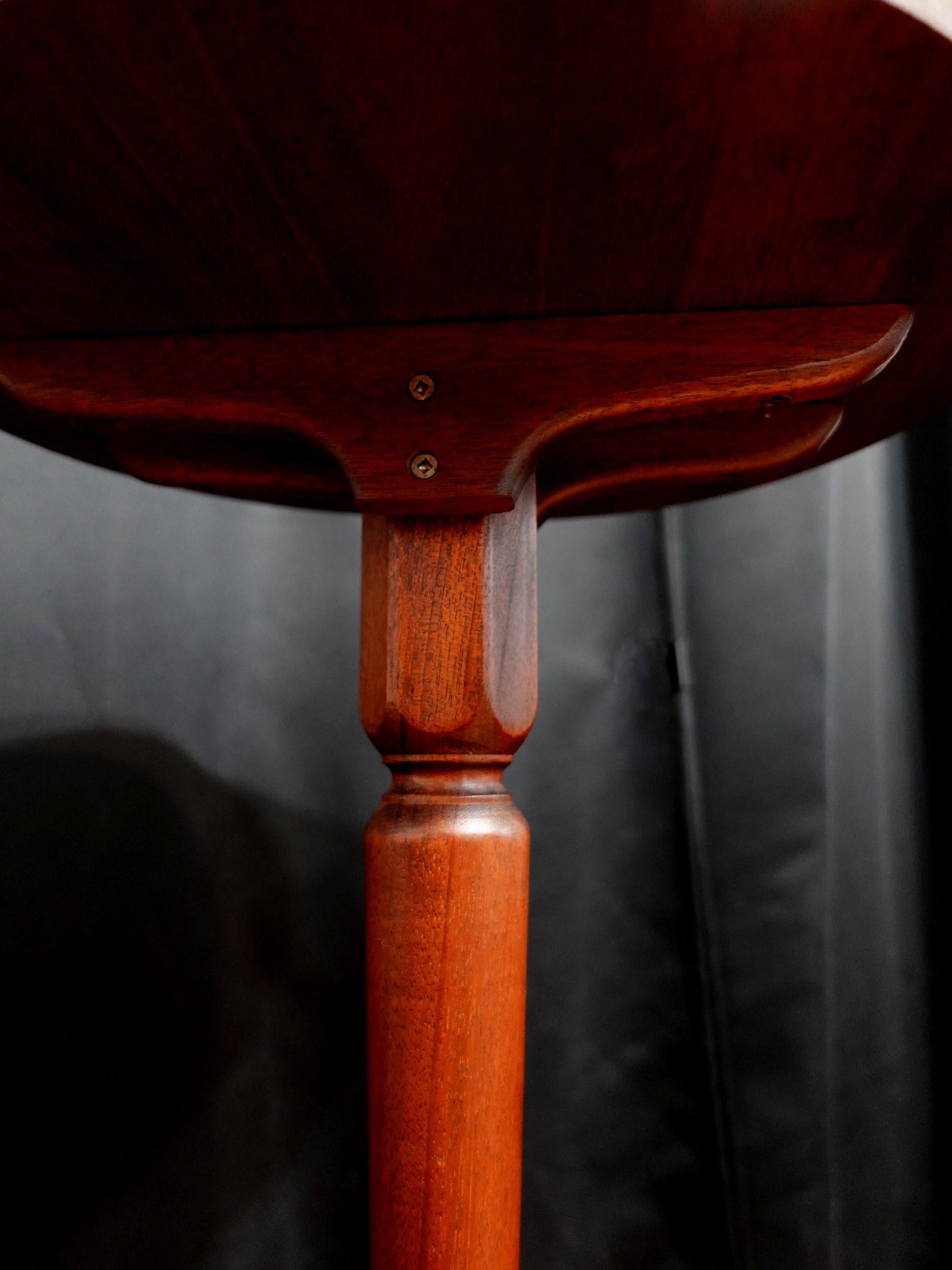 18th Century Mahogany Tripod Candle Stand For Sale 1