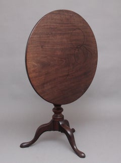 18th Century Mahogany Tripod Table