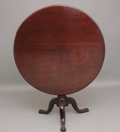 18th Century mahogany tripod table