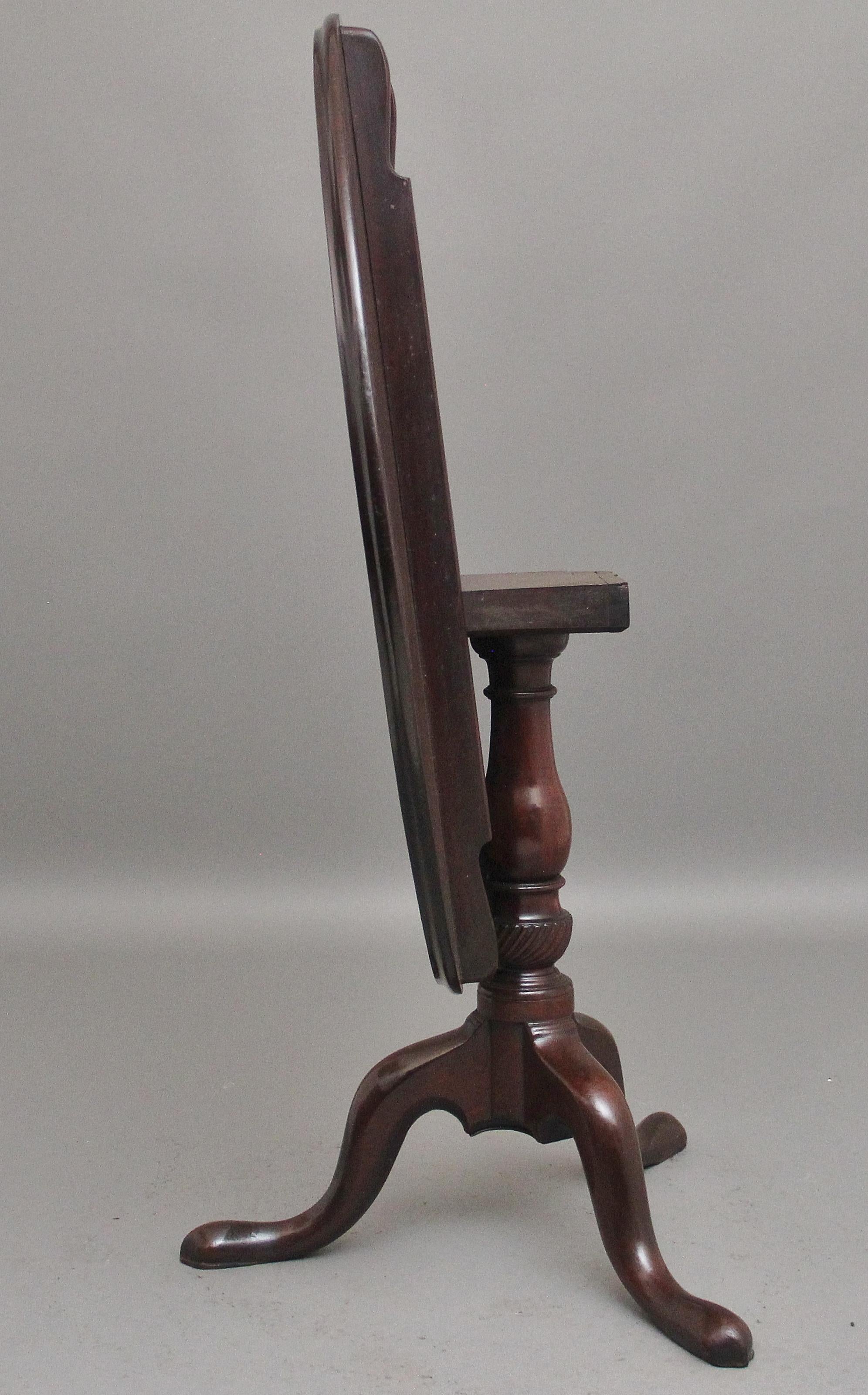 18th Century mahogany tripod table In Good Condition For Sale In Martlesham, GB