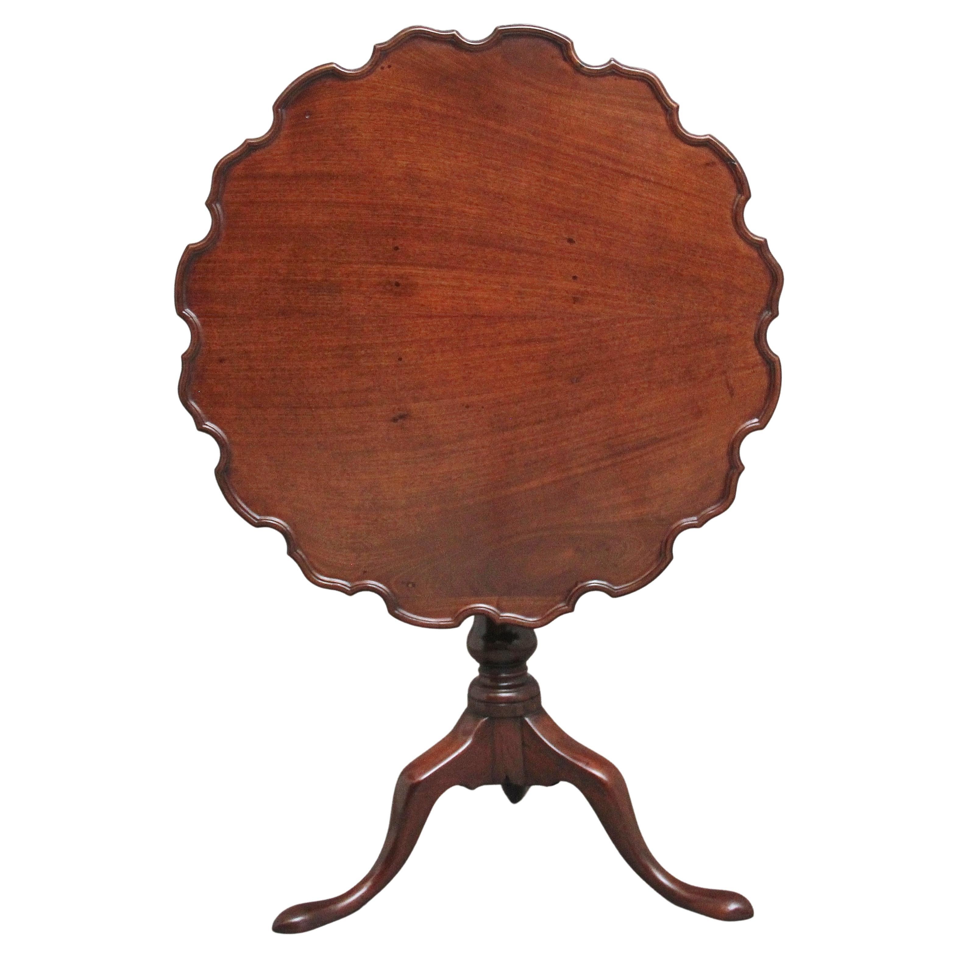 18th Century mahogany tripod table For Sale