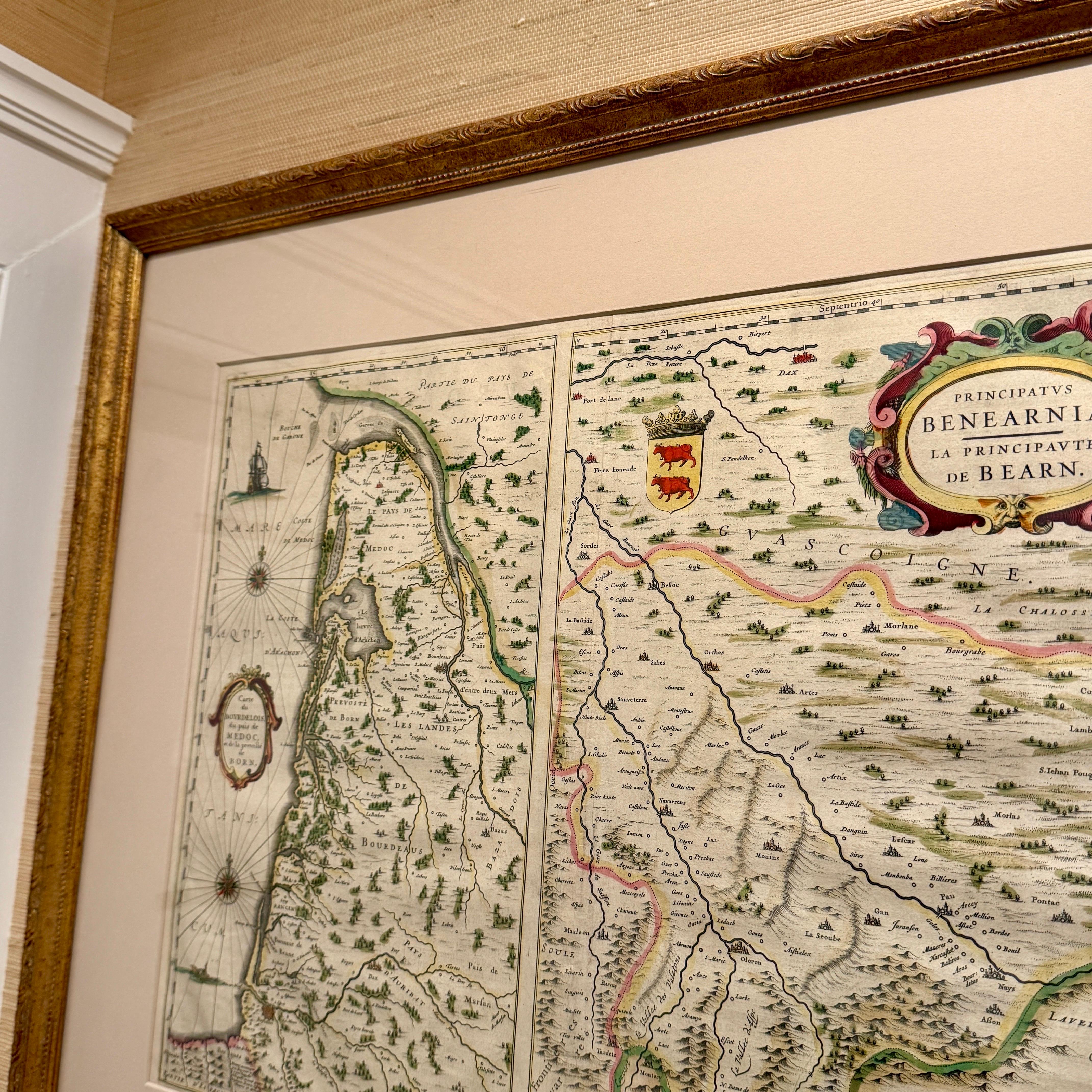 Mappa del XVIII secolo della regione francese dei Pirenei in vendita 4